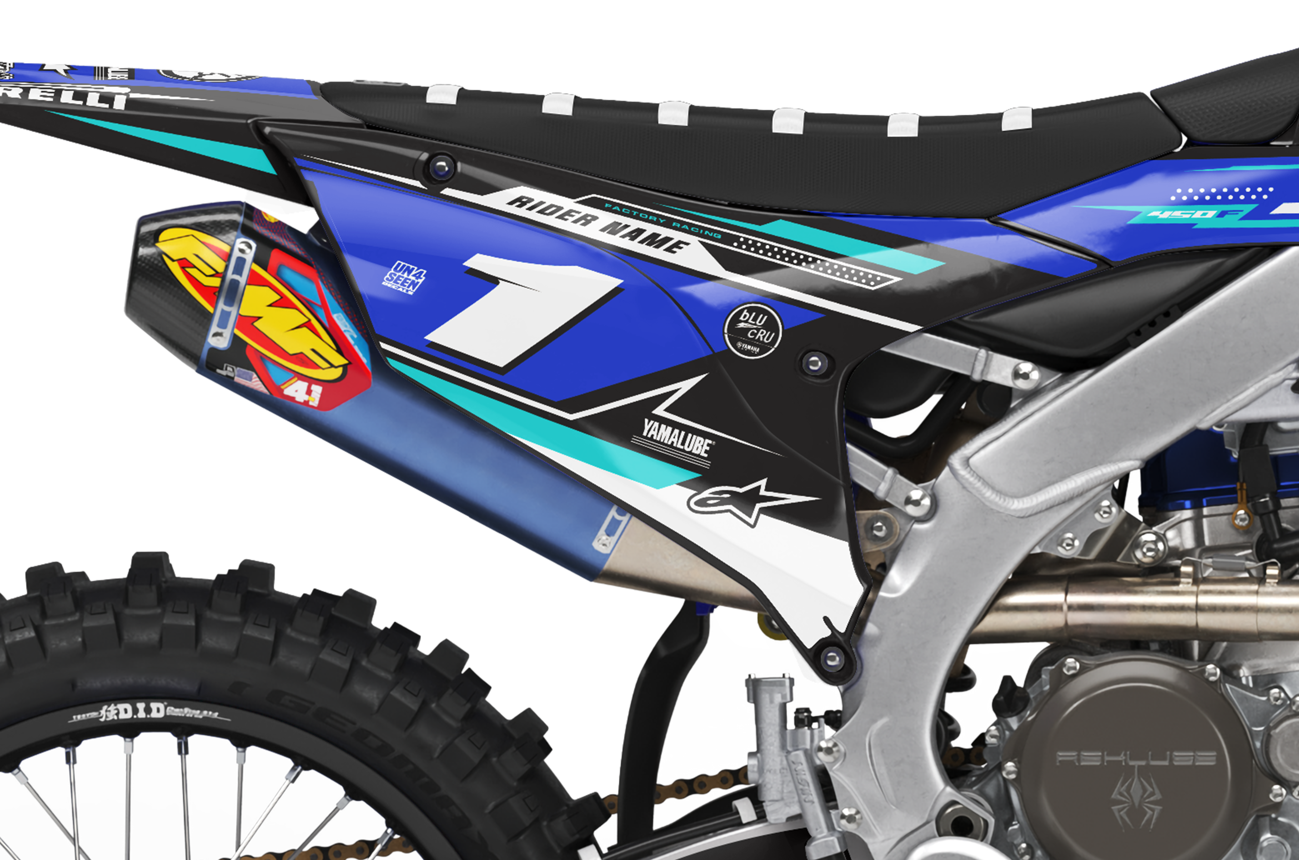 Yamaha Graphics Kit - Urgent Aqua