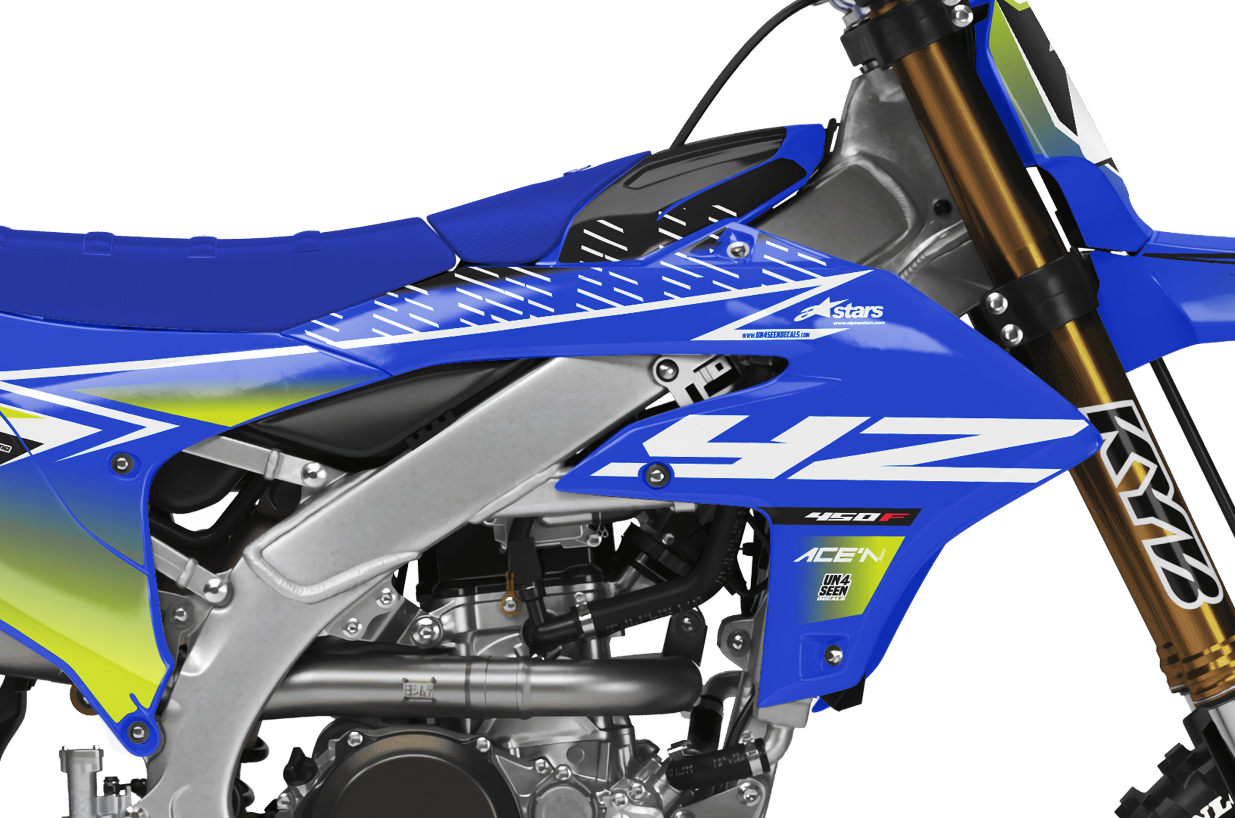 Yamaha Graphics Kit - Fluid Apex Blue