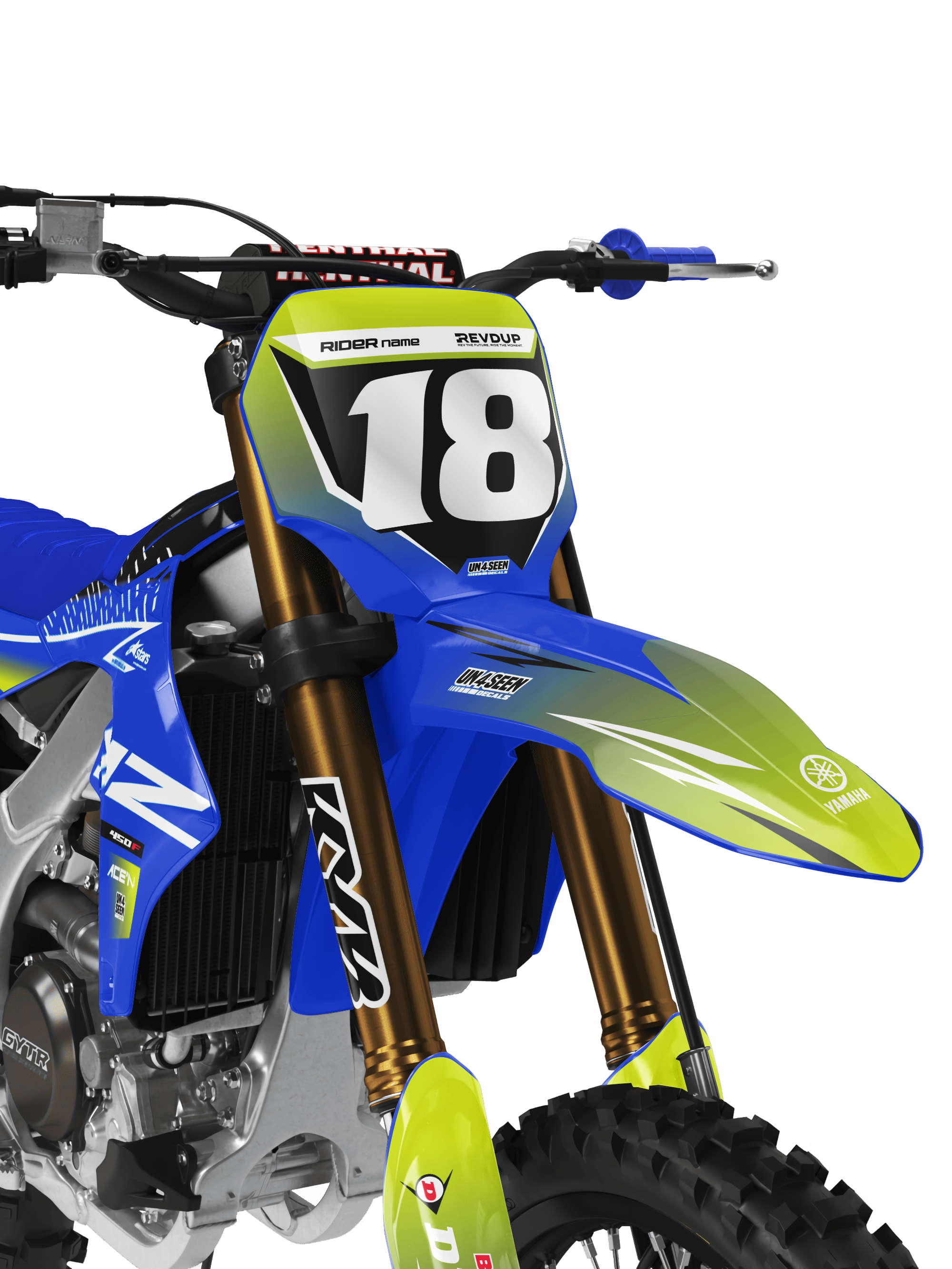 Yamaha Graphics Kit - Fluid Apex Blue
