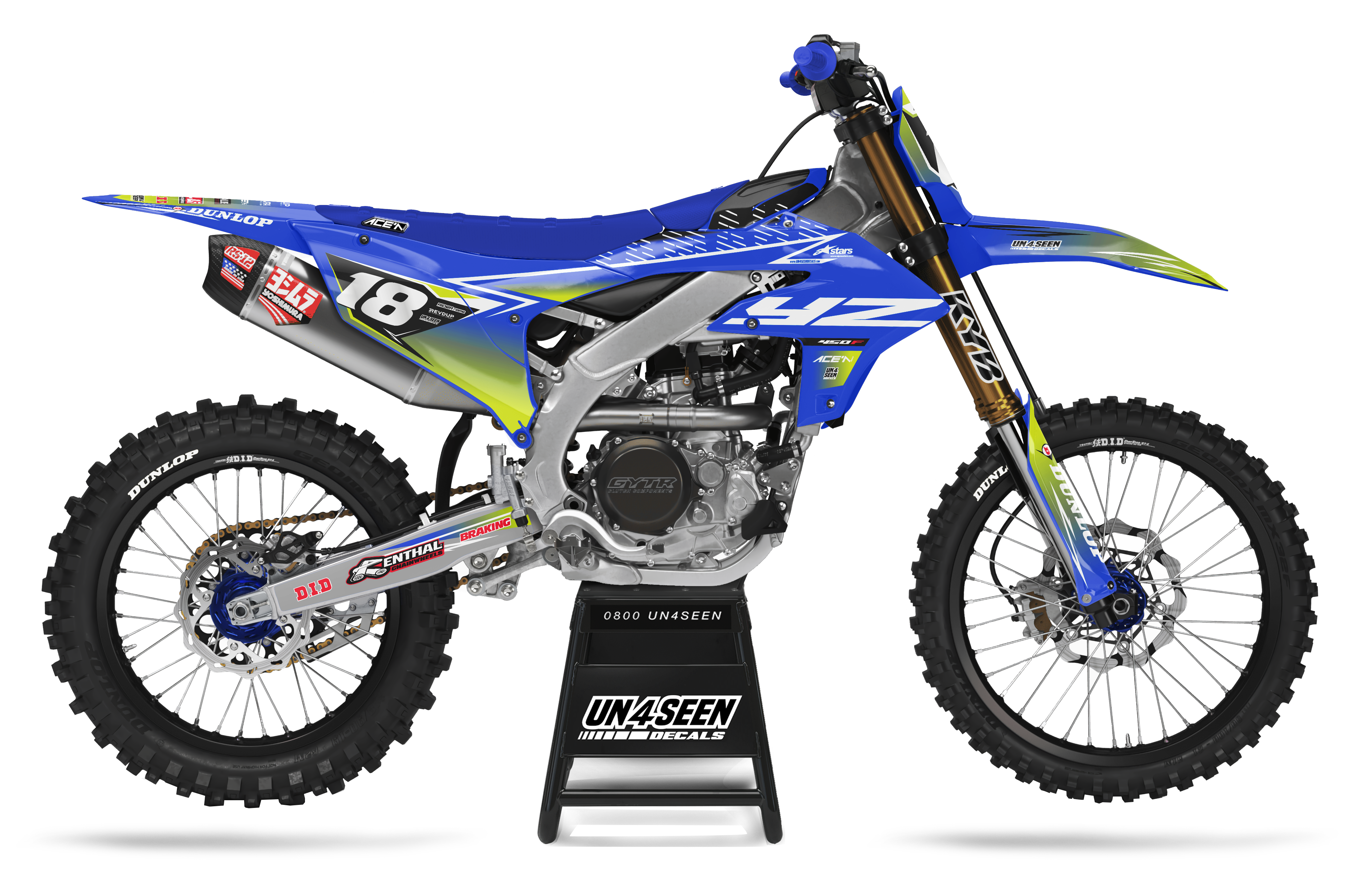 Yamaha Graphics Kit - Fluid Apex Blue