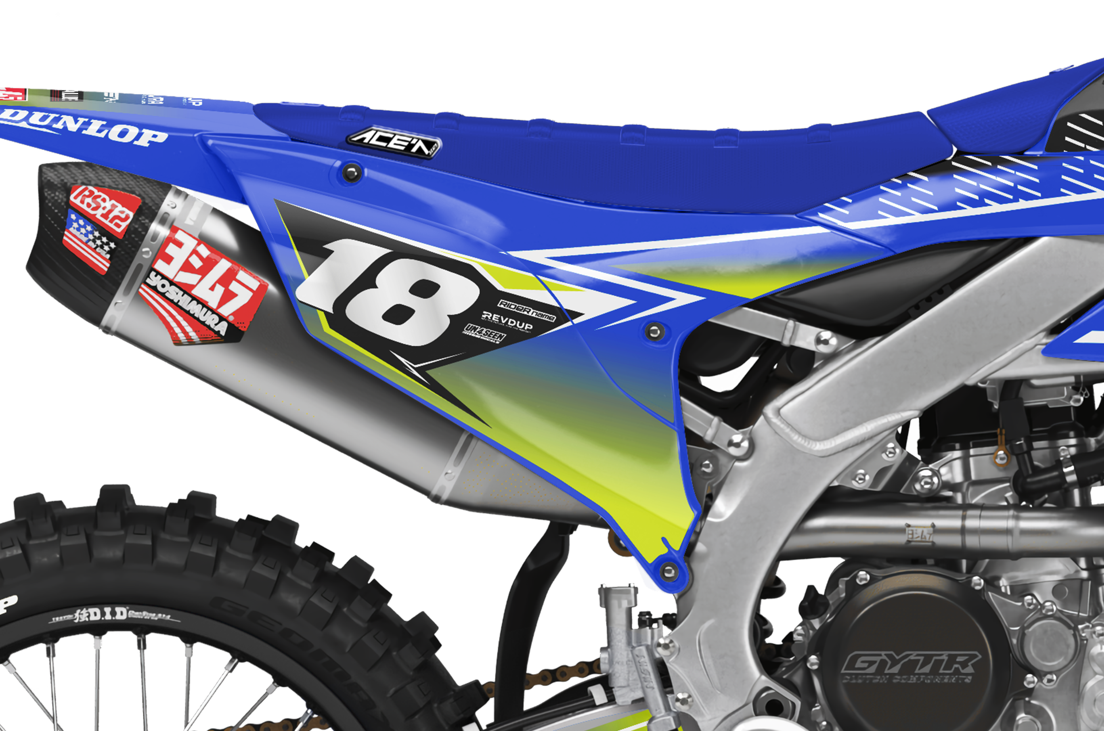 Yamaha Graphics Kit - Fluid Apex Blue