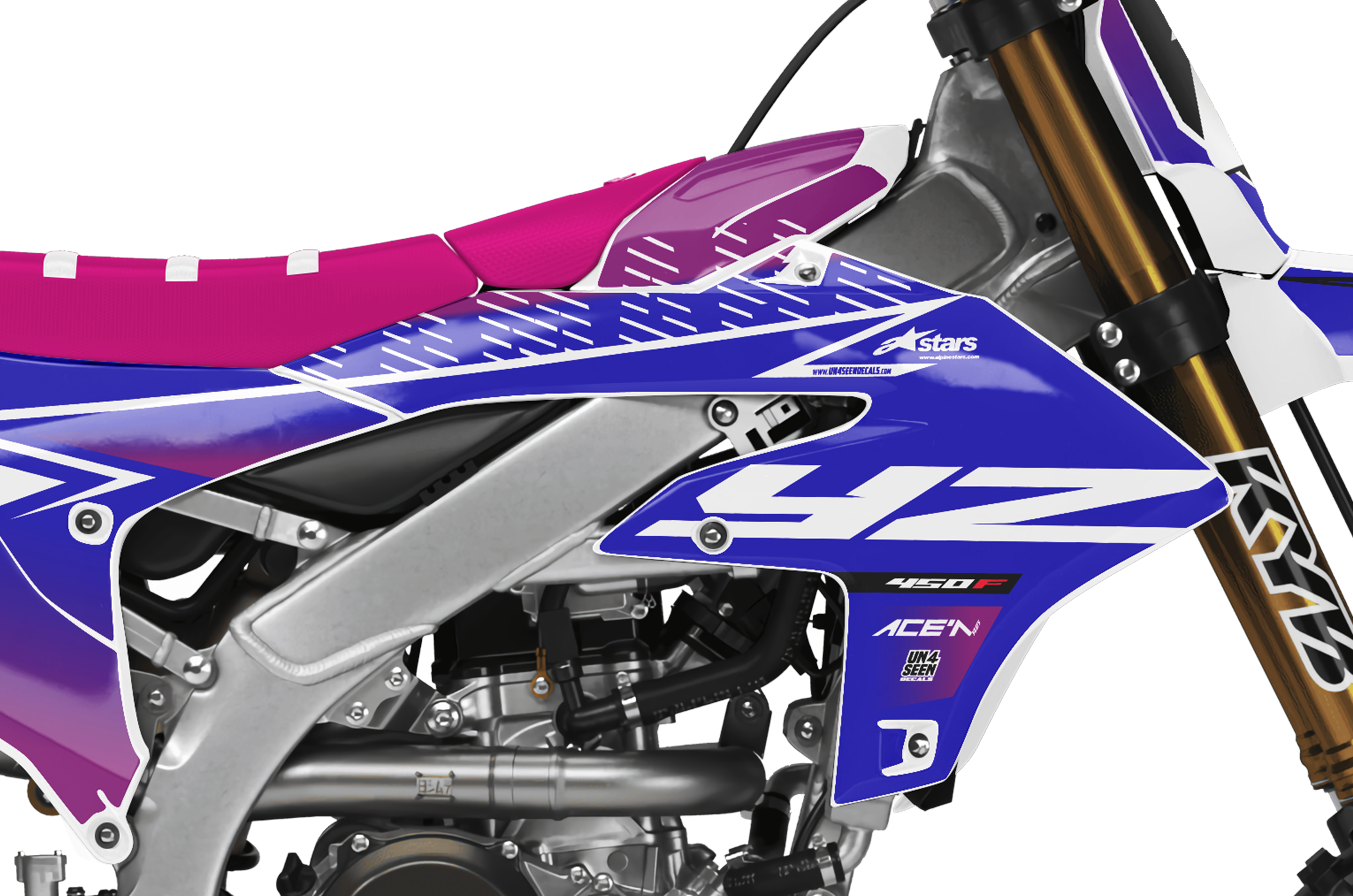 Yamaha Graphics Kit - Fluid Apex Purple