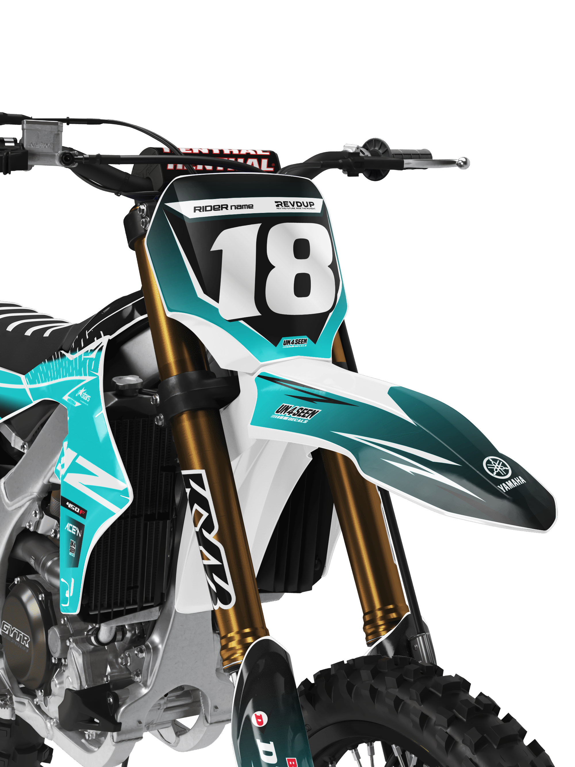 Yamaha Graphics Kit - Fluid Apex Aqua
