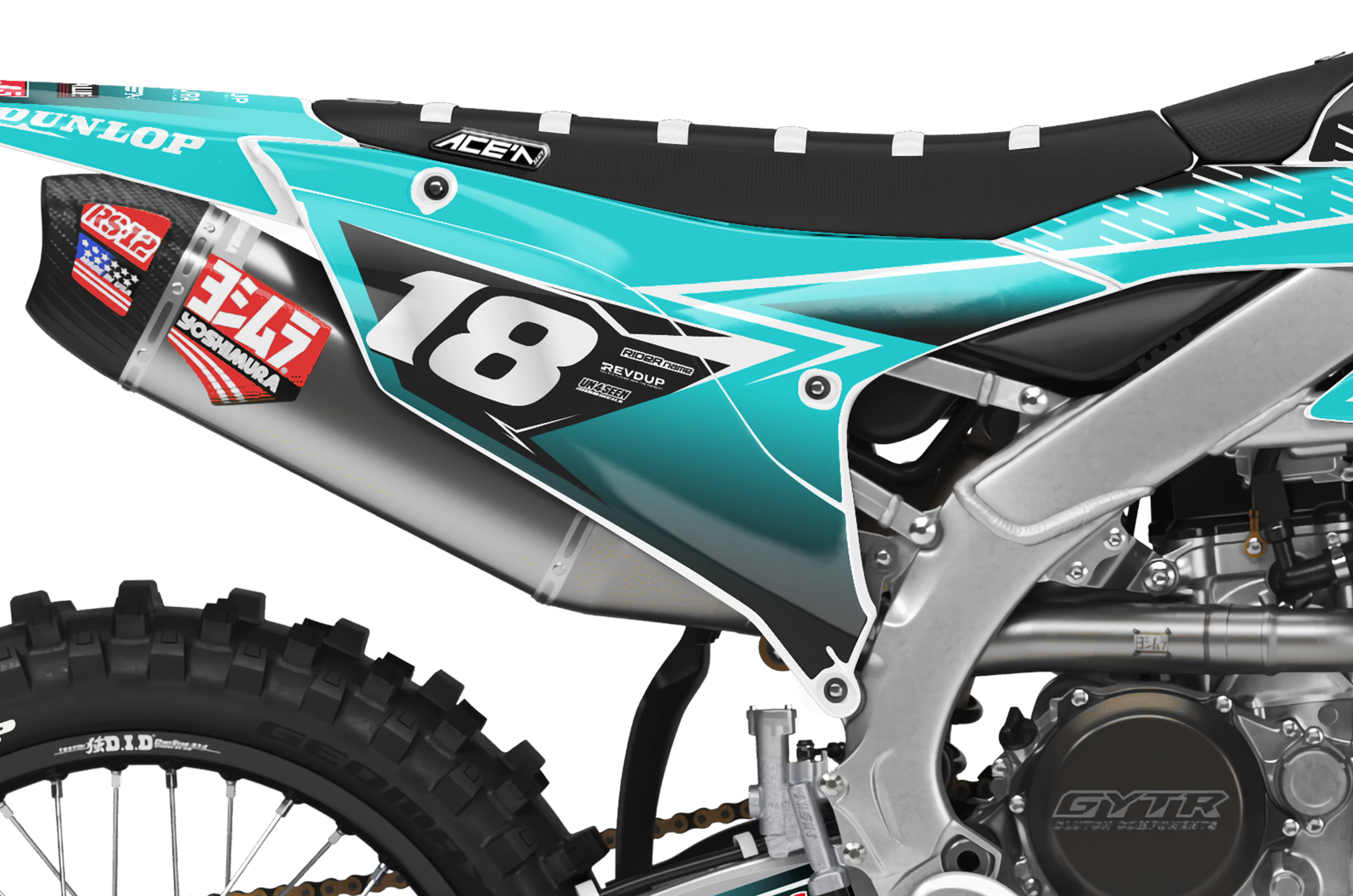 Yamaha Graphics Kit - Fluid Apex Aqua