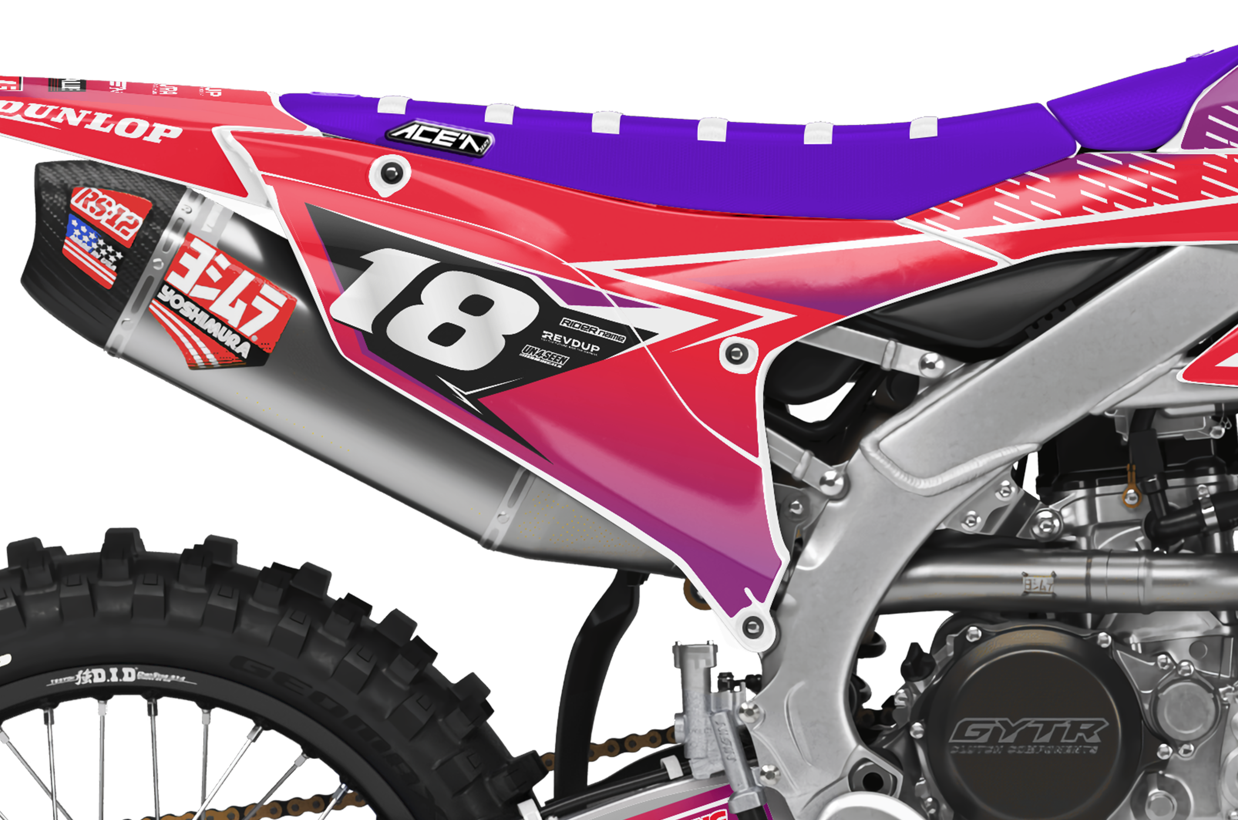 Yamaha Graphics Kit - Fluid Apex Red