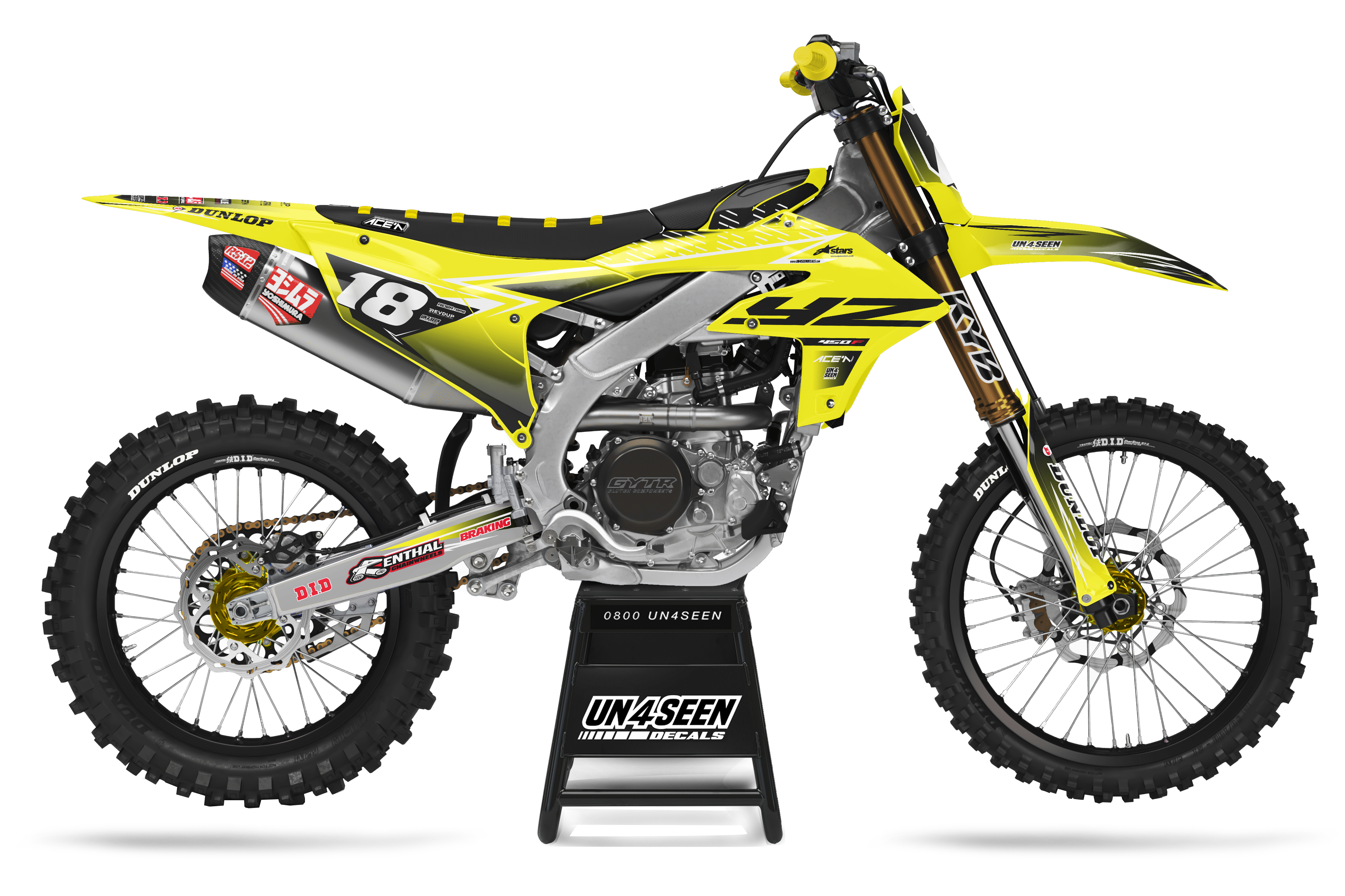 Yamaha Graphics Kit - Fluid Apex Yellow