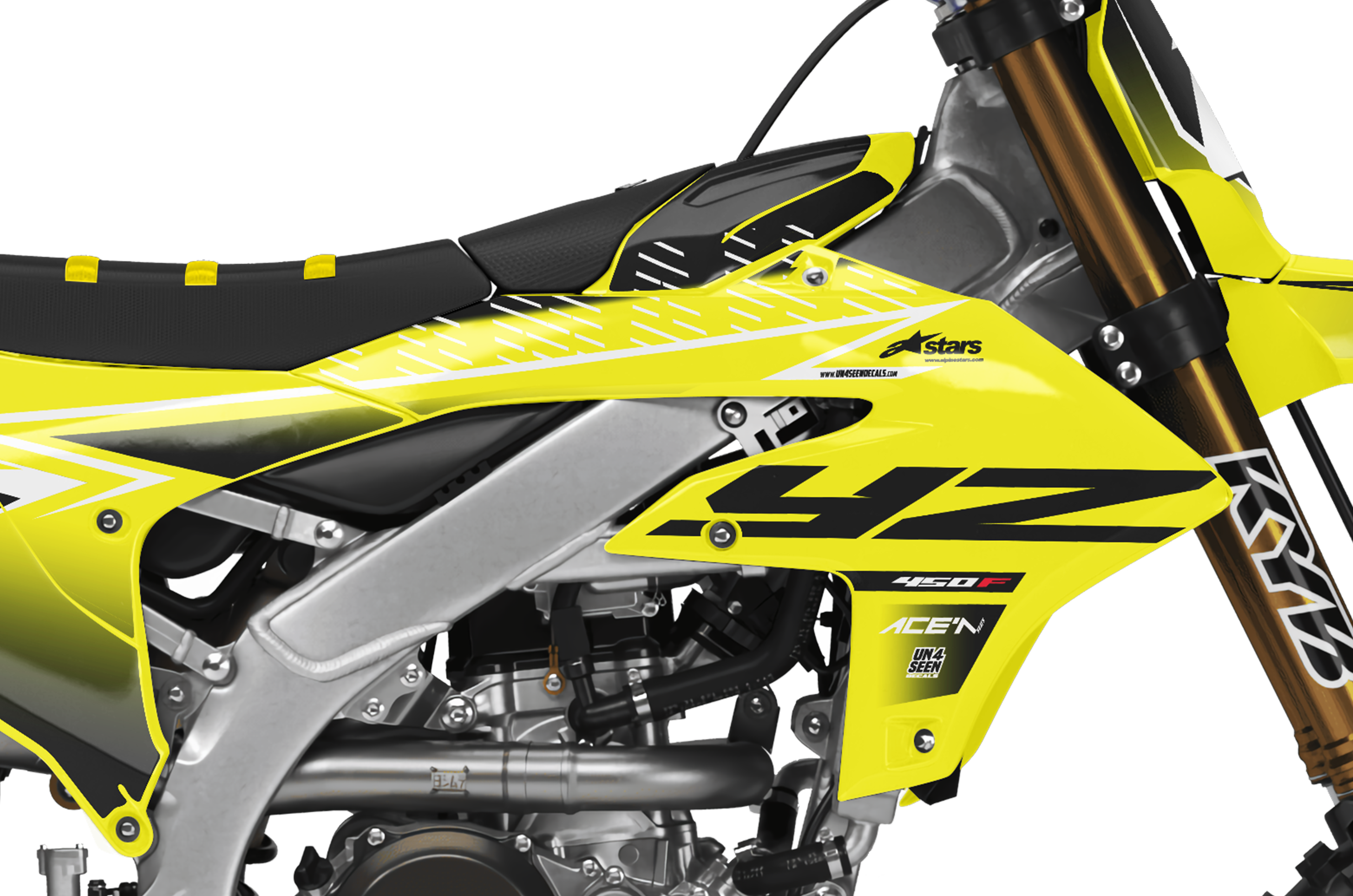 Yamaha Graphics Kit - Fluid Apex Yellow