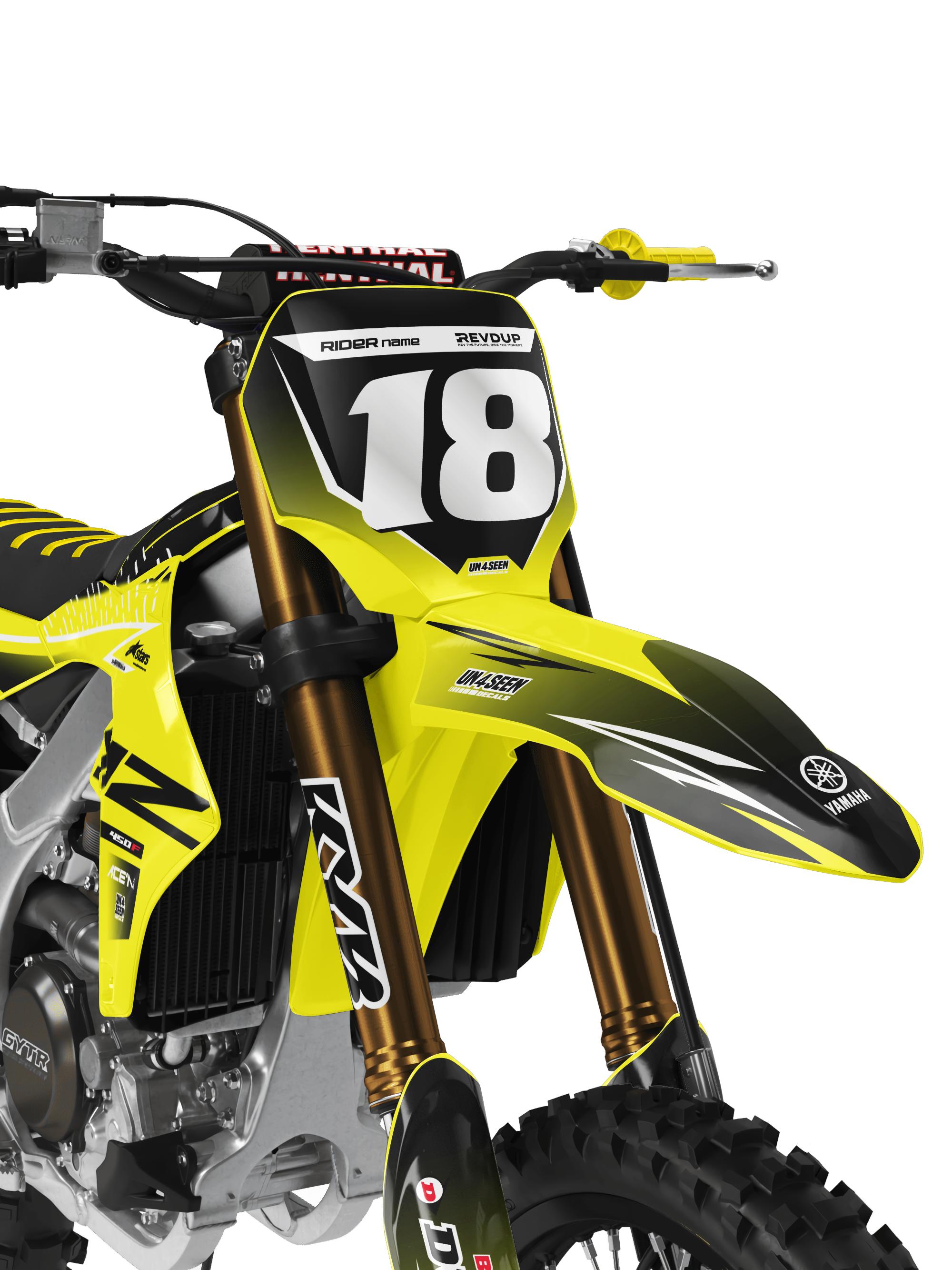 Yamaha Graphics Kit - Fluid Apex Yellow