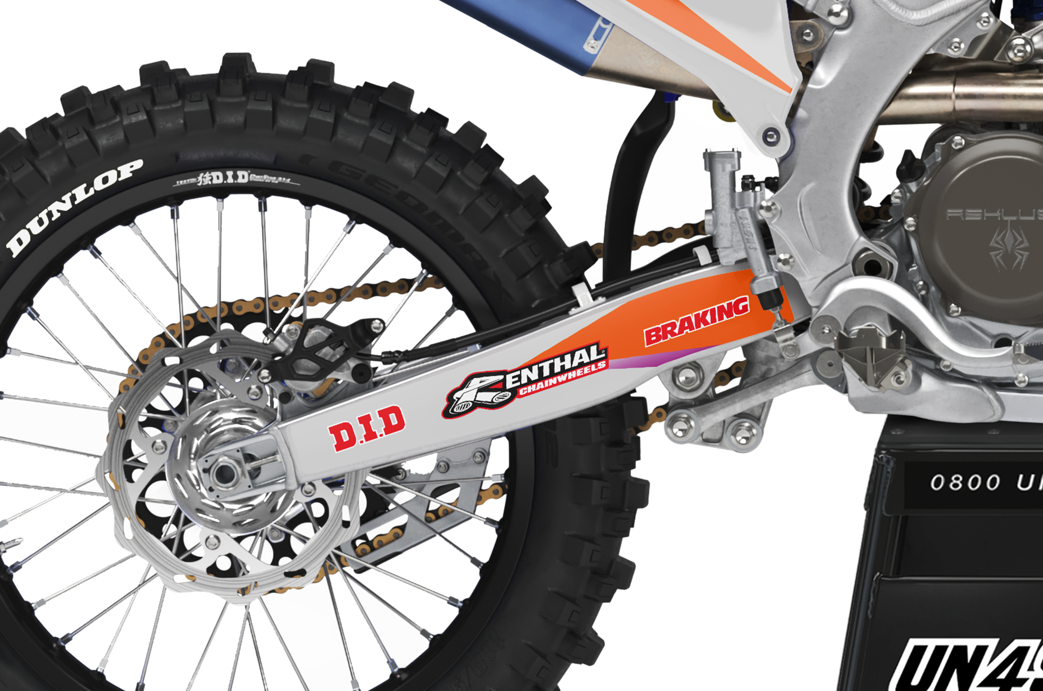 Yamaha Graphics Kit - Fluid Grey Orange