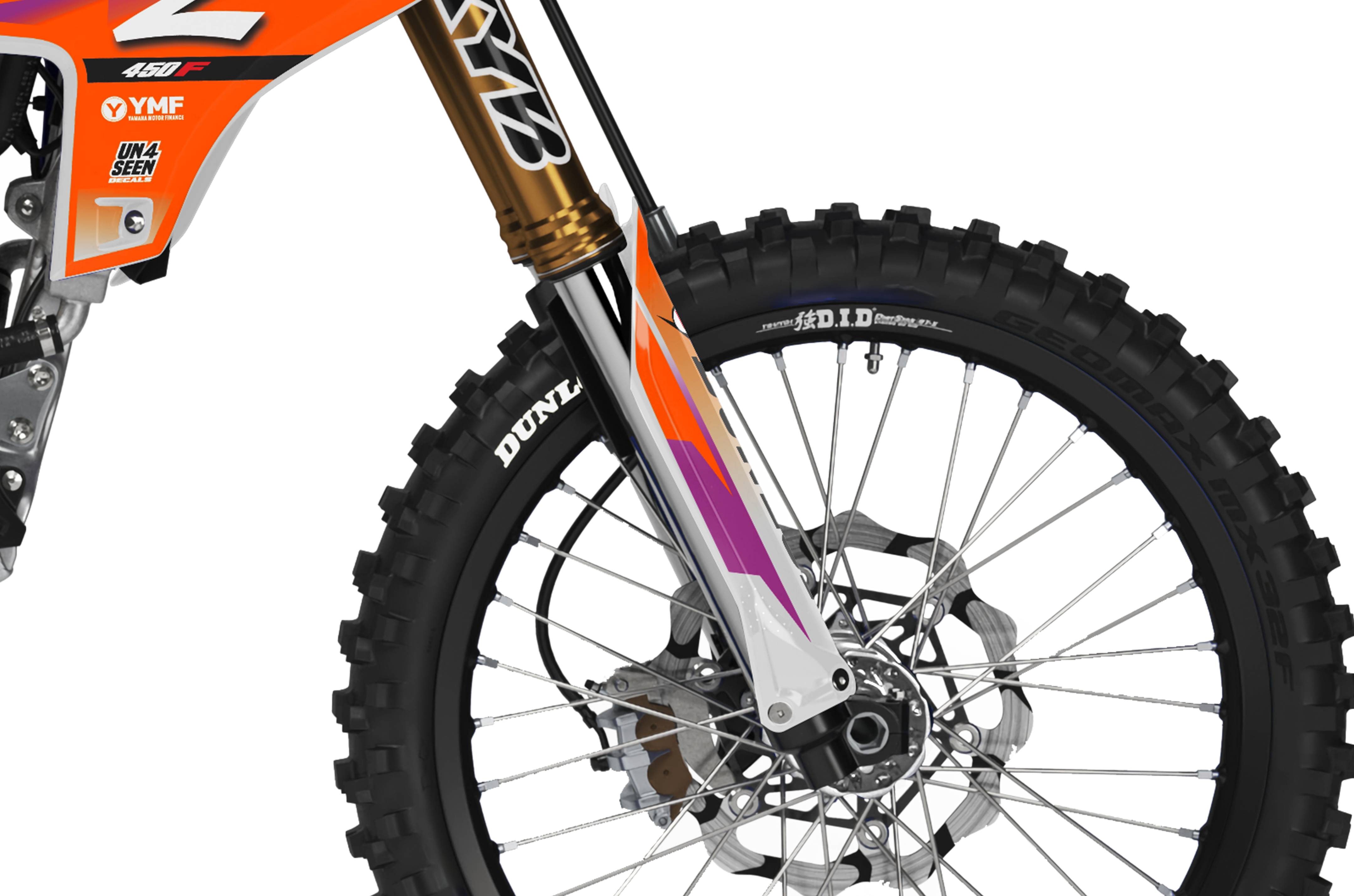 Yamaha Graphics Kit - Fluid Grey Orange