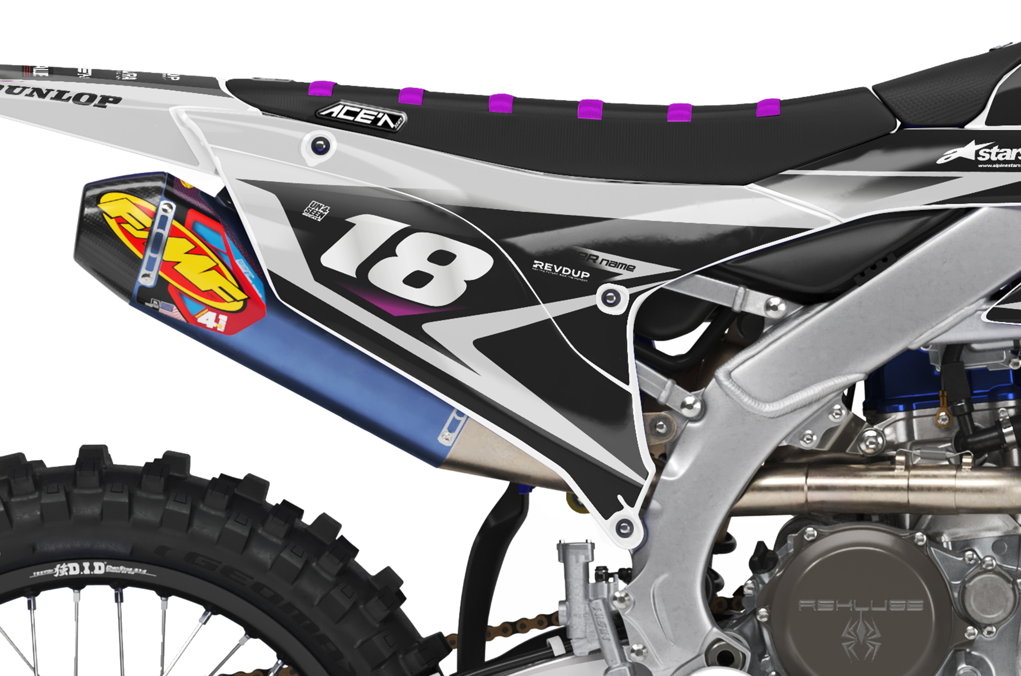Yamaha Graphics Kit - Fluid Grey