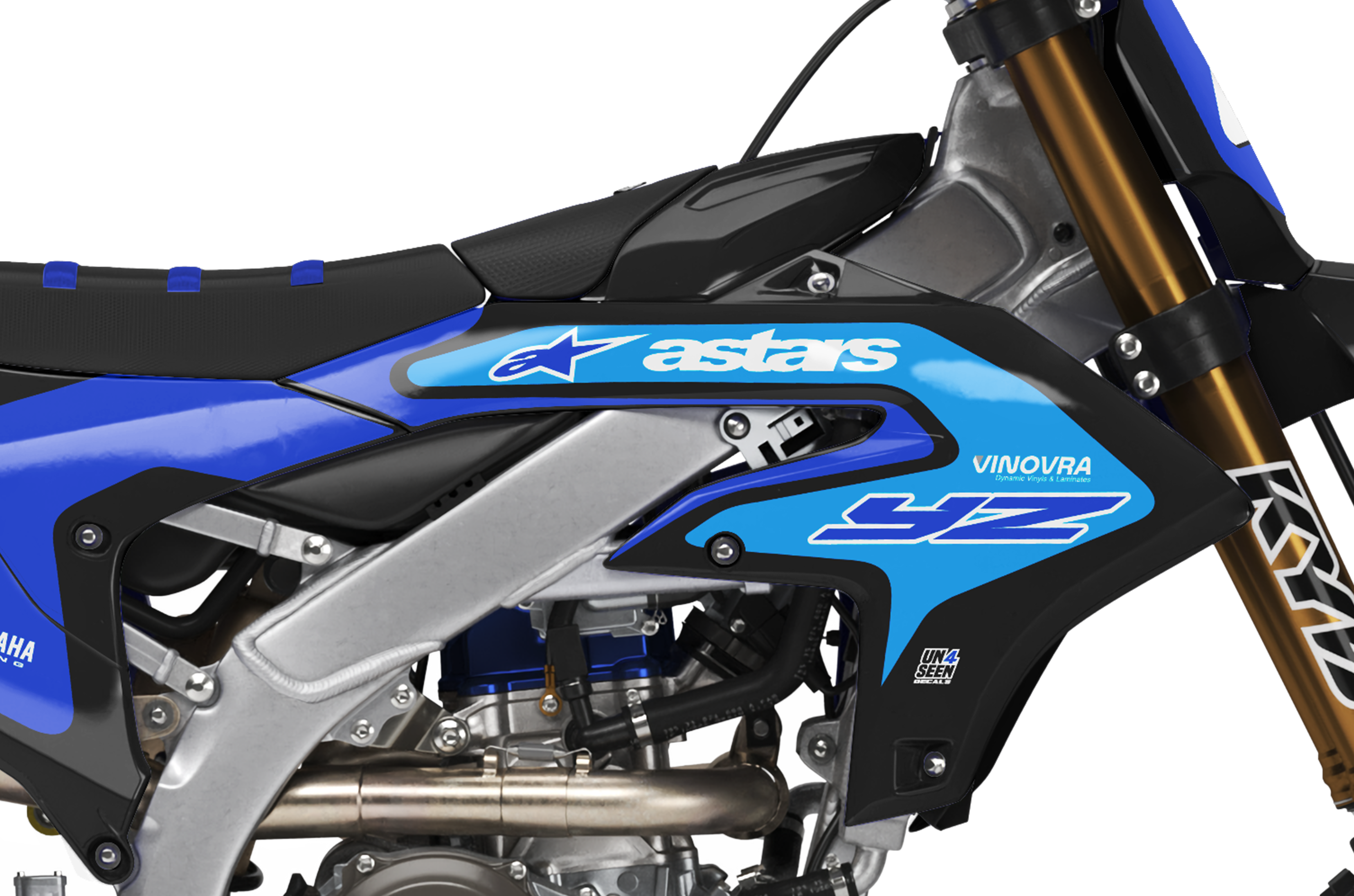 Yamaha Graphics Kit - Fluid Grid Blue