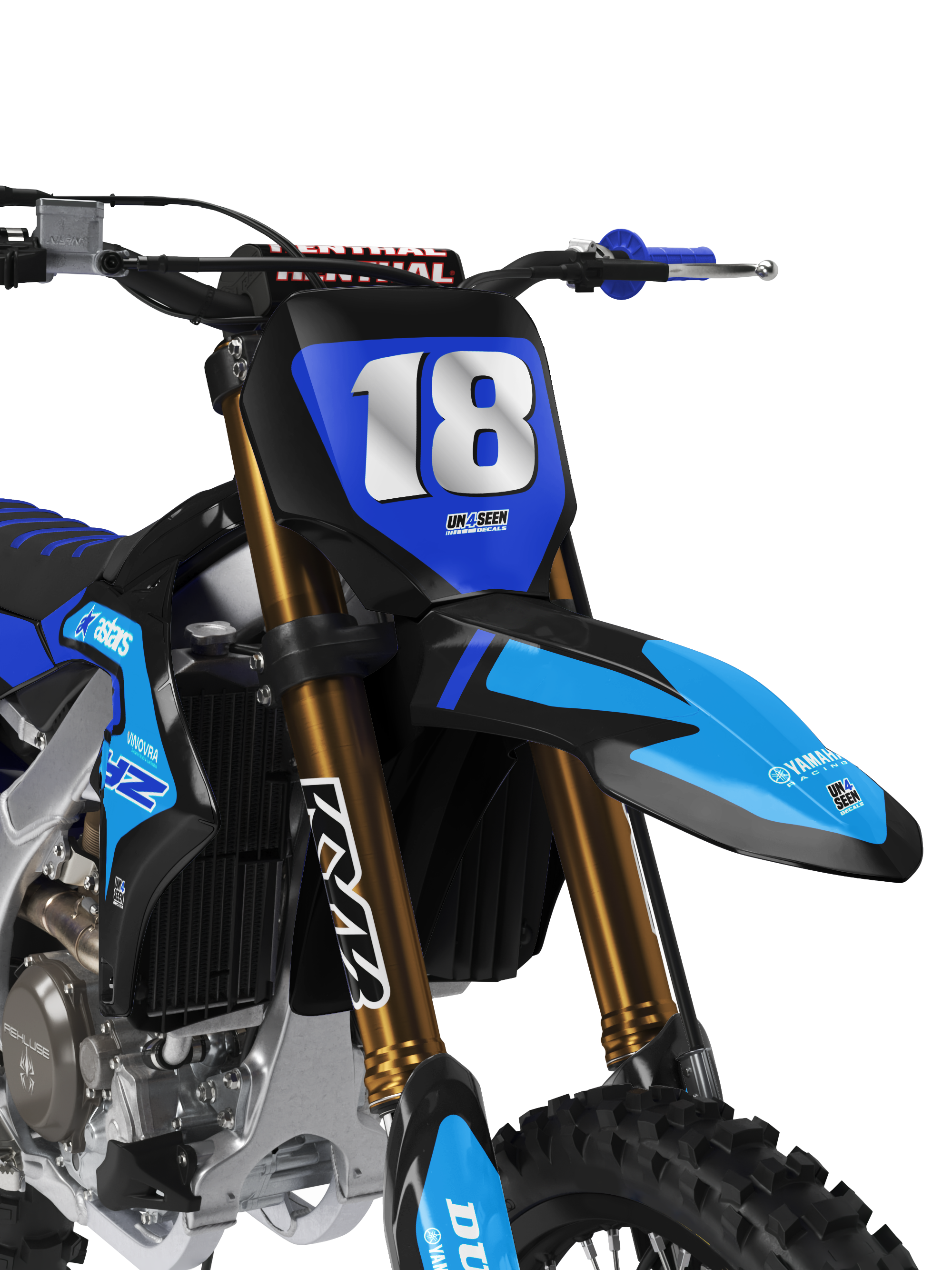 Yamaha Graphics Kit - Fluid Grid Blue