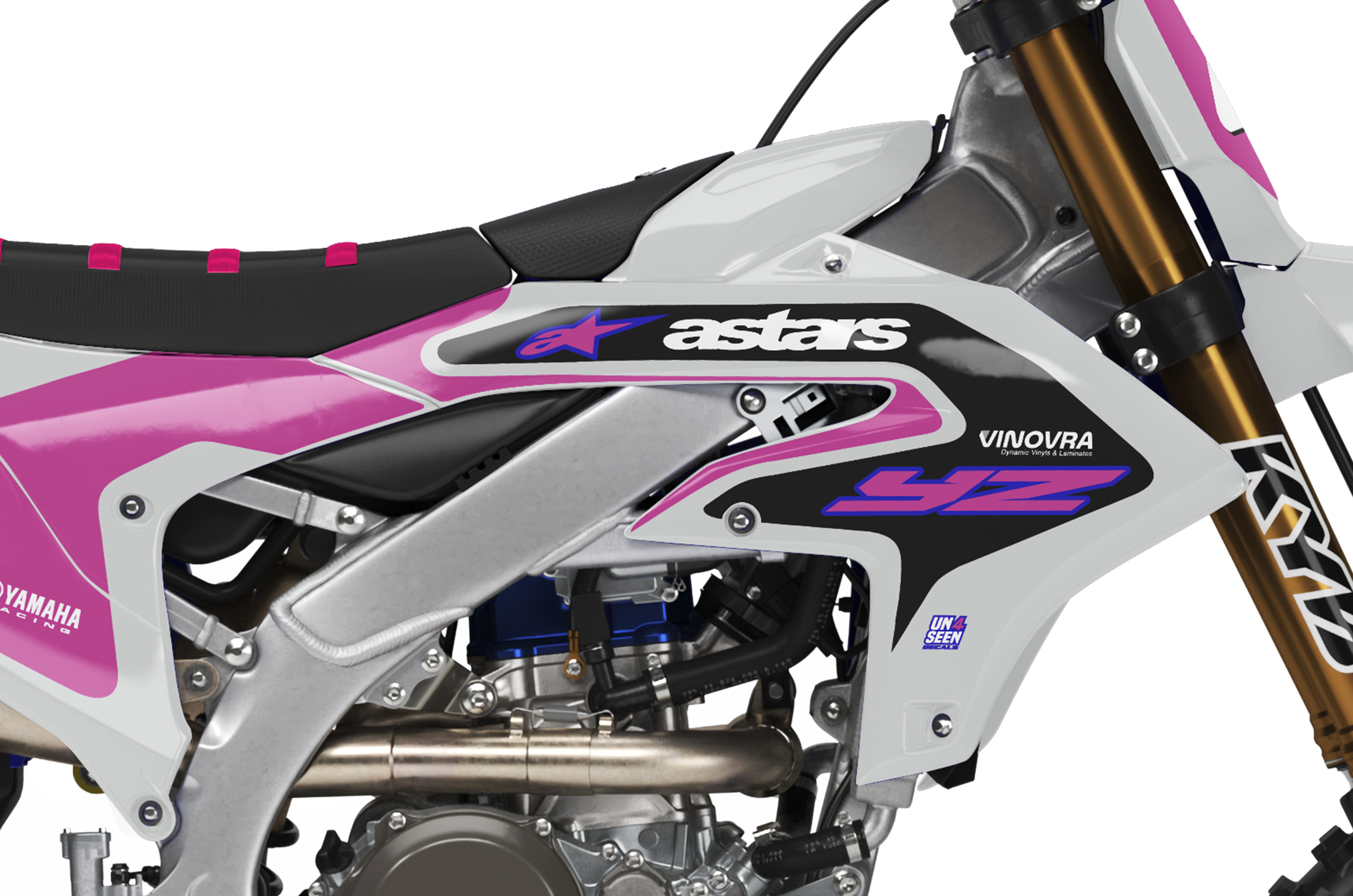 Yamaha Graphics Kit - Fluid Grid Pink