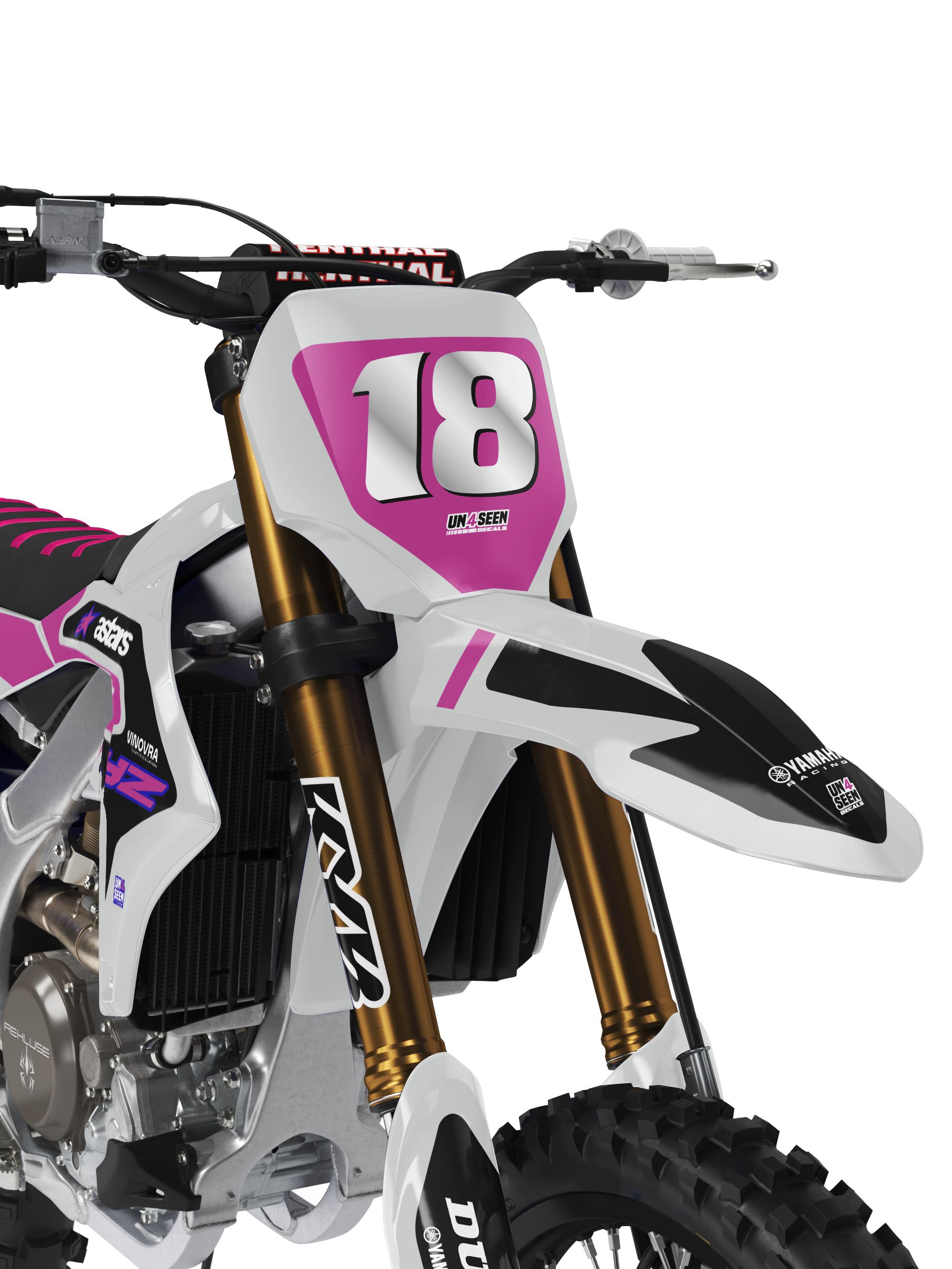 Yamaha Graphics Kit - Fluid Grid Pink