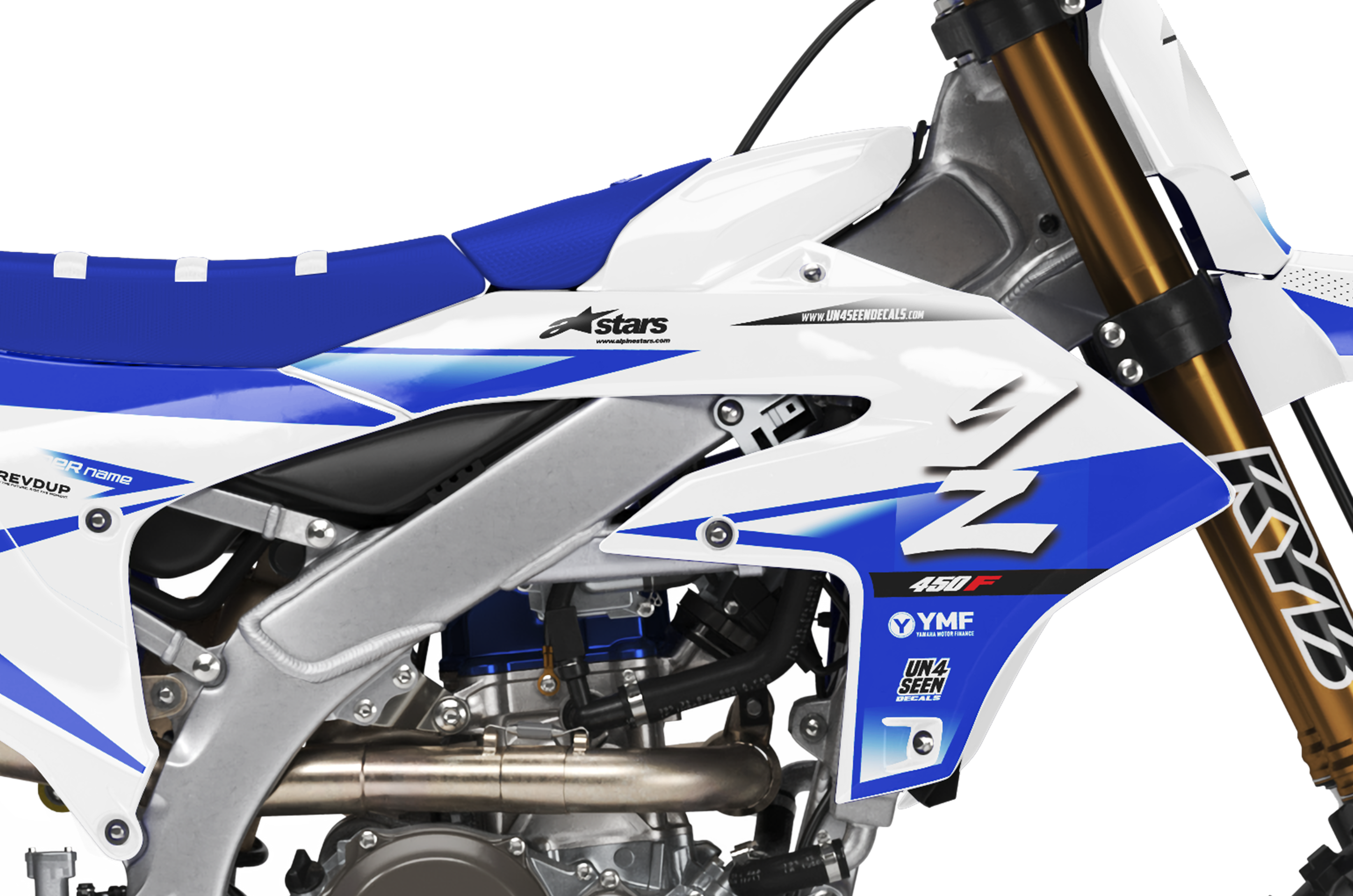 Yamaha Graphics Kit - Fluid Blue