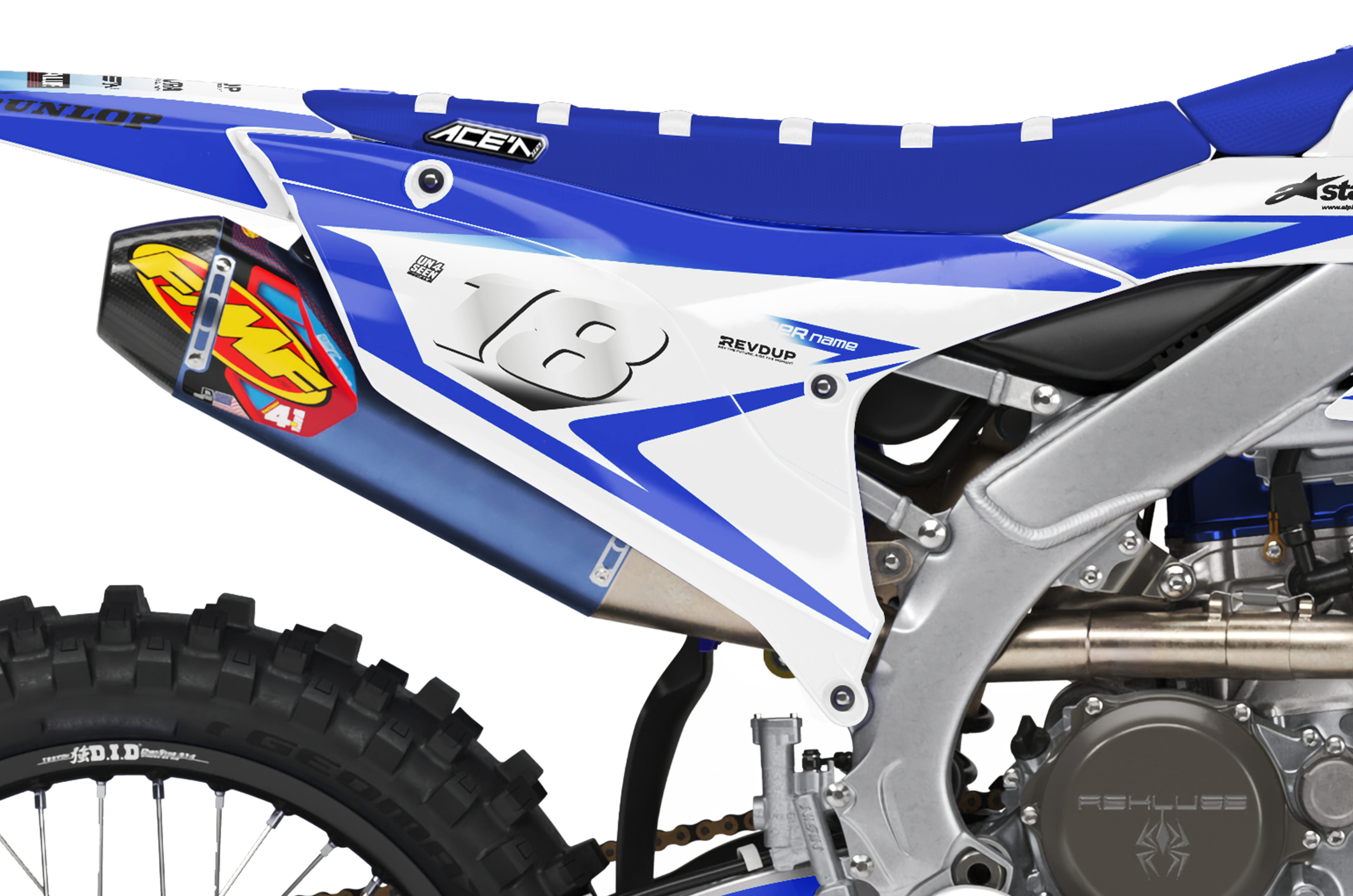 Yamaha Graphics Kit - Fluid Blue