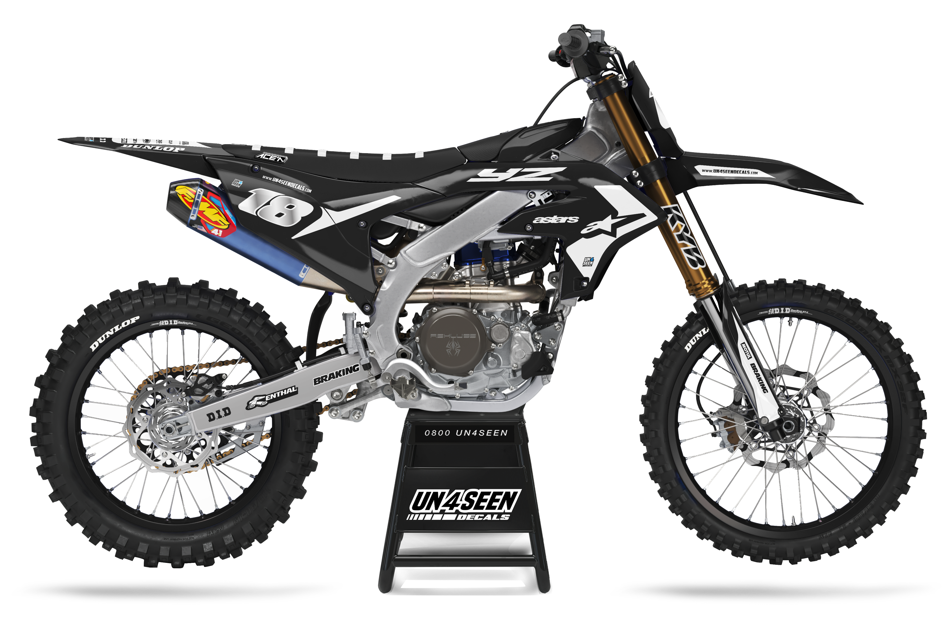 Yamaha Graphics Kit - Racer Air Ryway Black