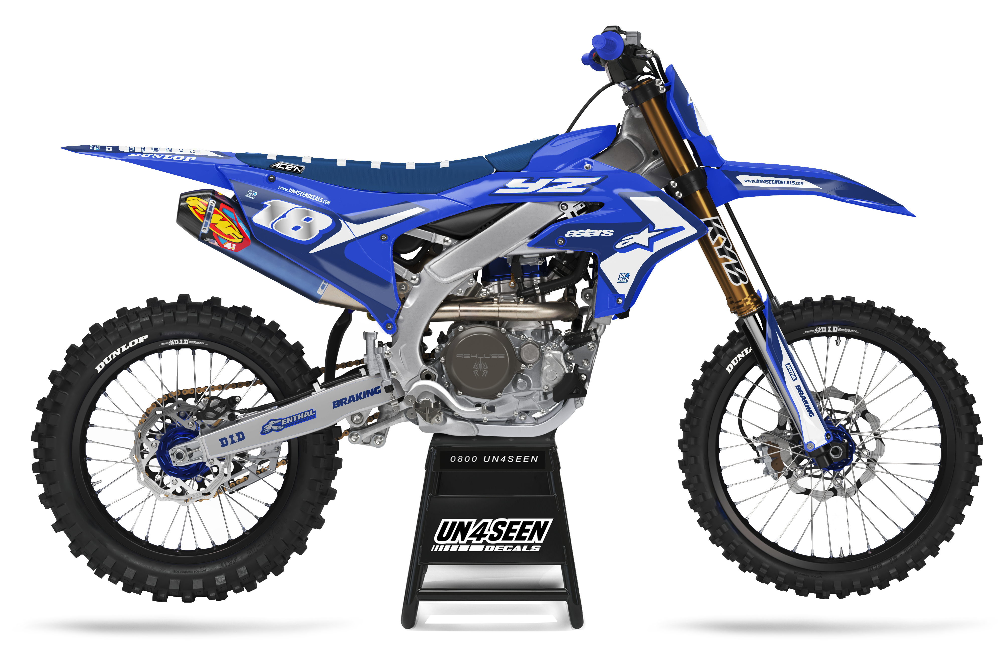 Yamaha Graphics Kit - Racer Air Ryway Blue