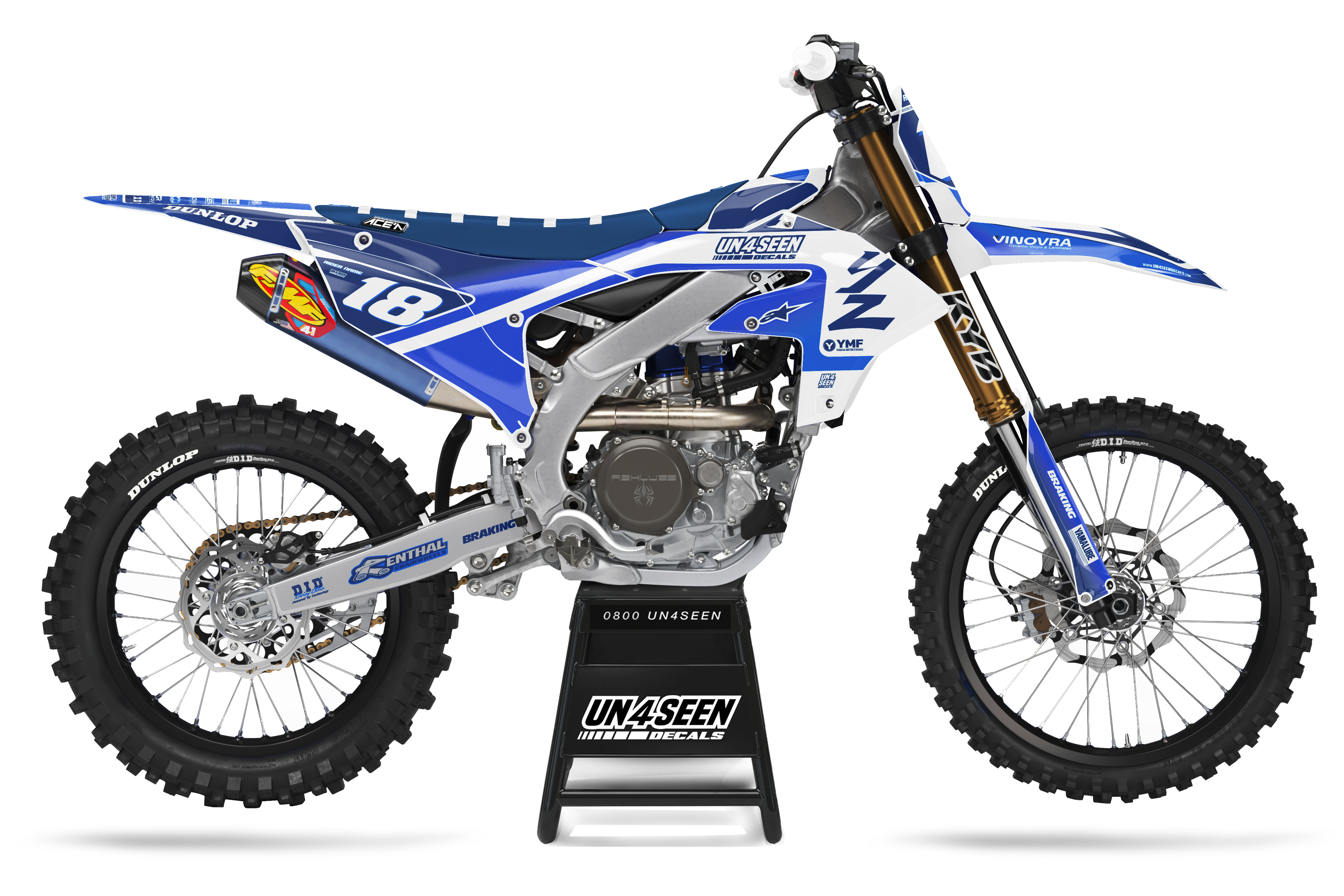 Yamaha Graphics Kit - Racer Portyl Blue