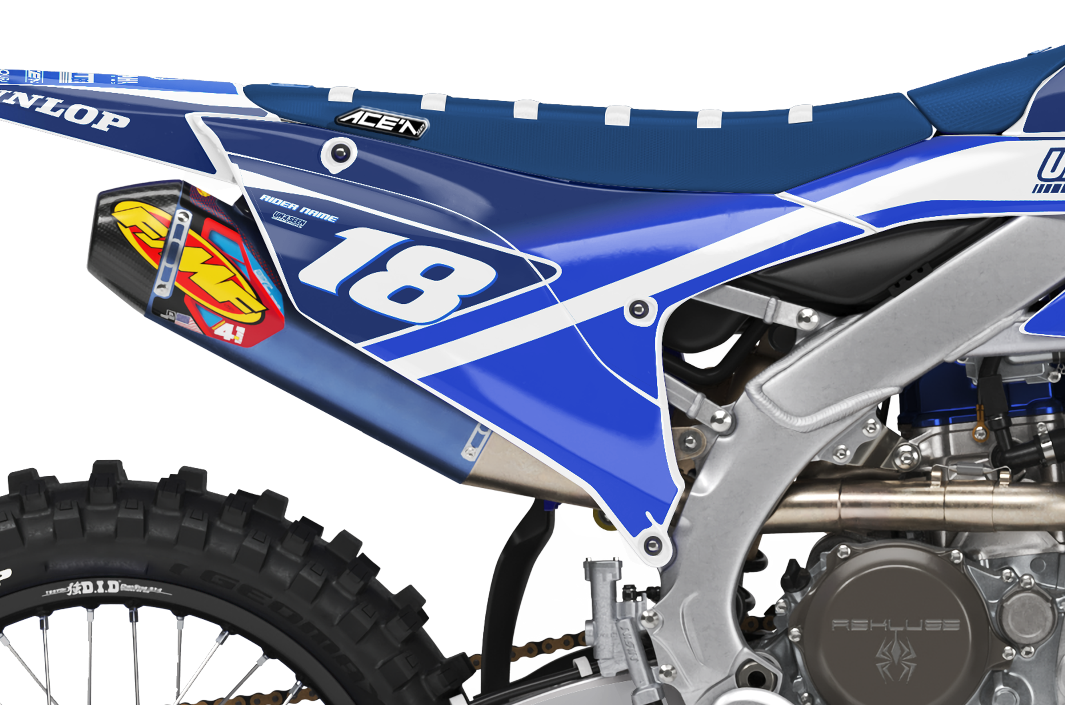 Yamaha Graphics Kit - Racer Portyl Blue