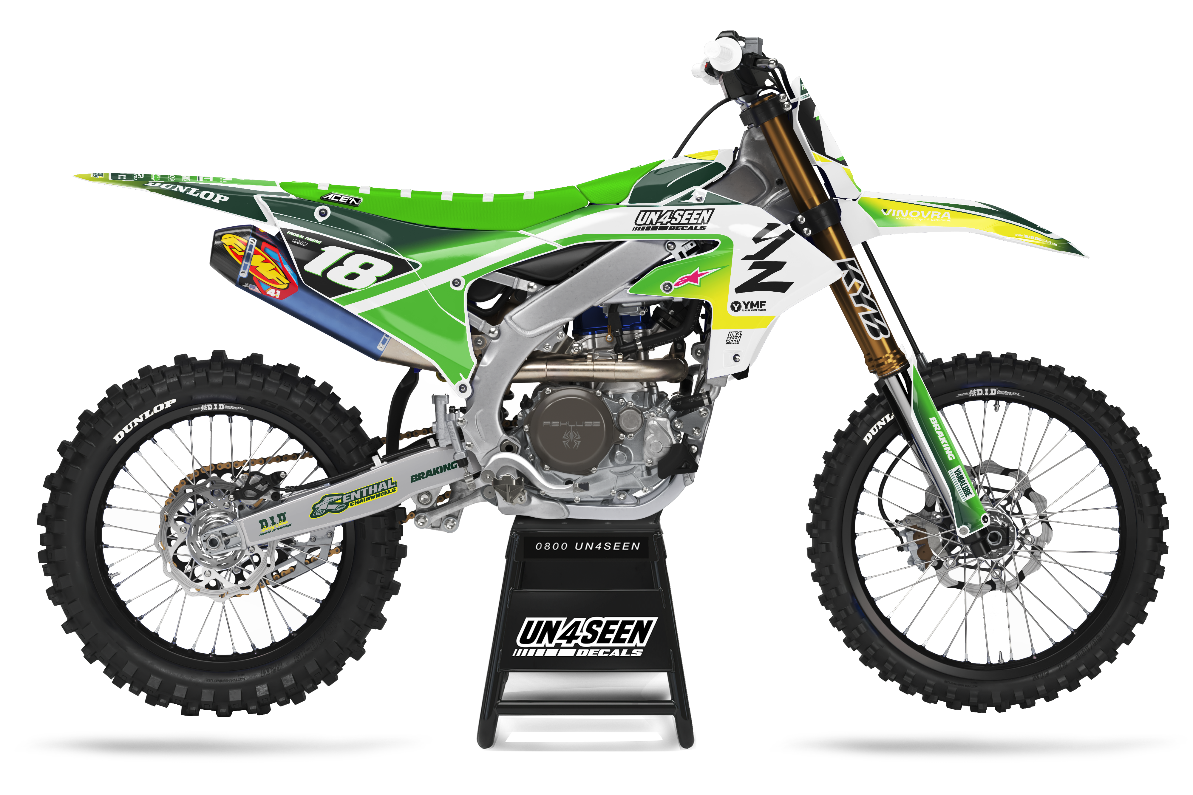 Yamaha Graphics Kit - Racer Portyl Green