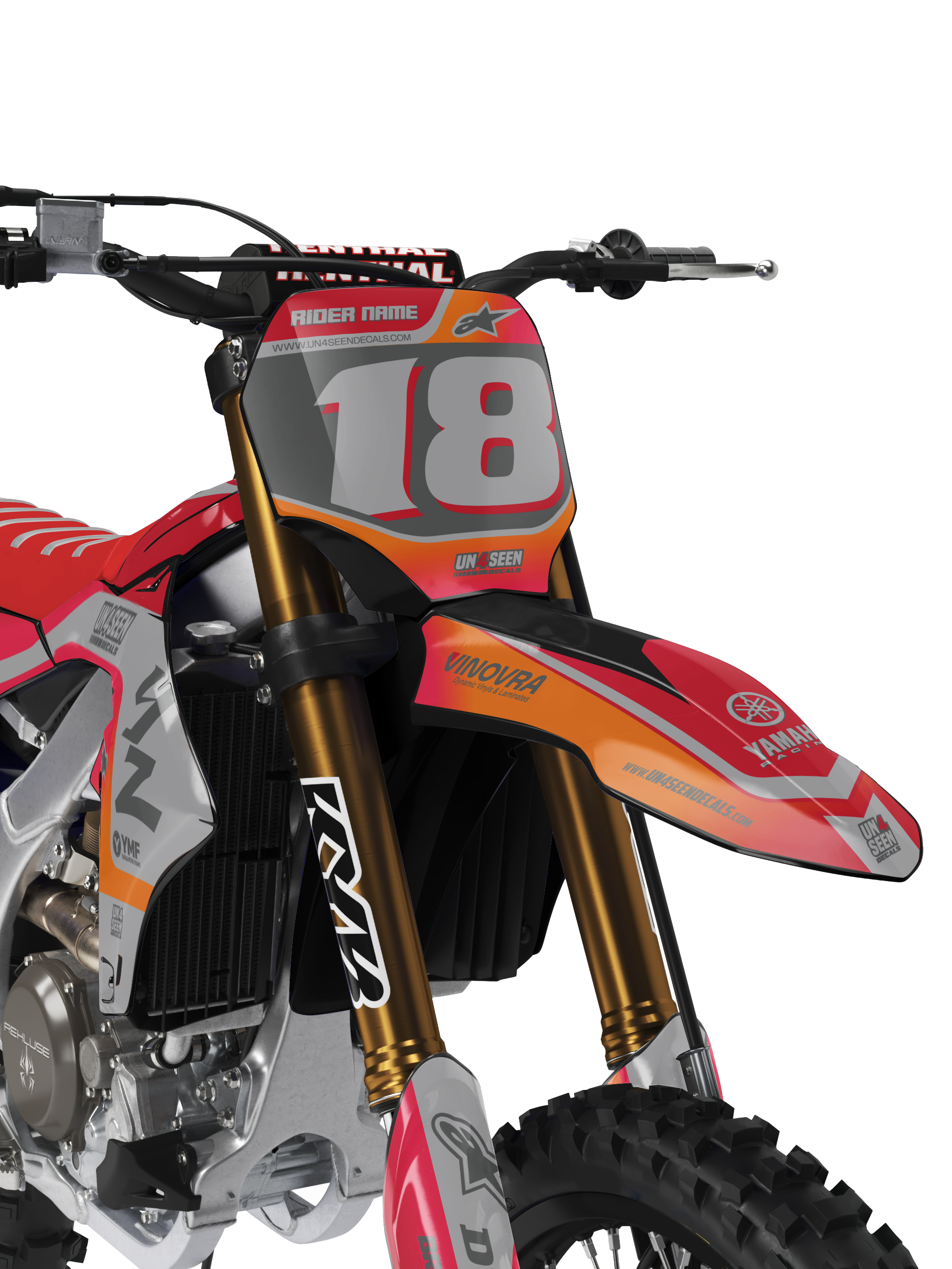 Yamaha Graphics Kit - Racer Portyl Red