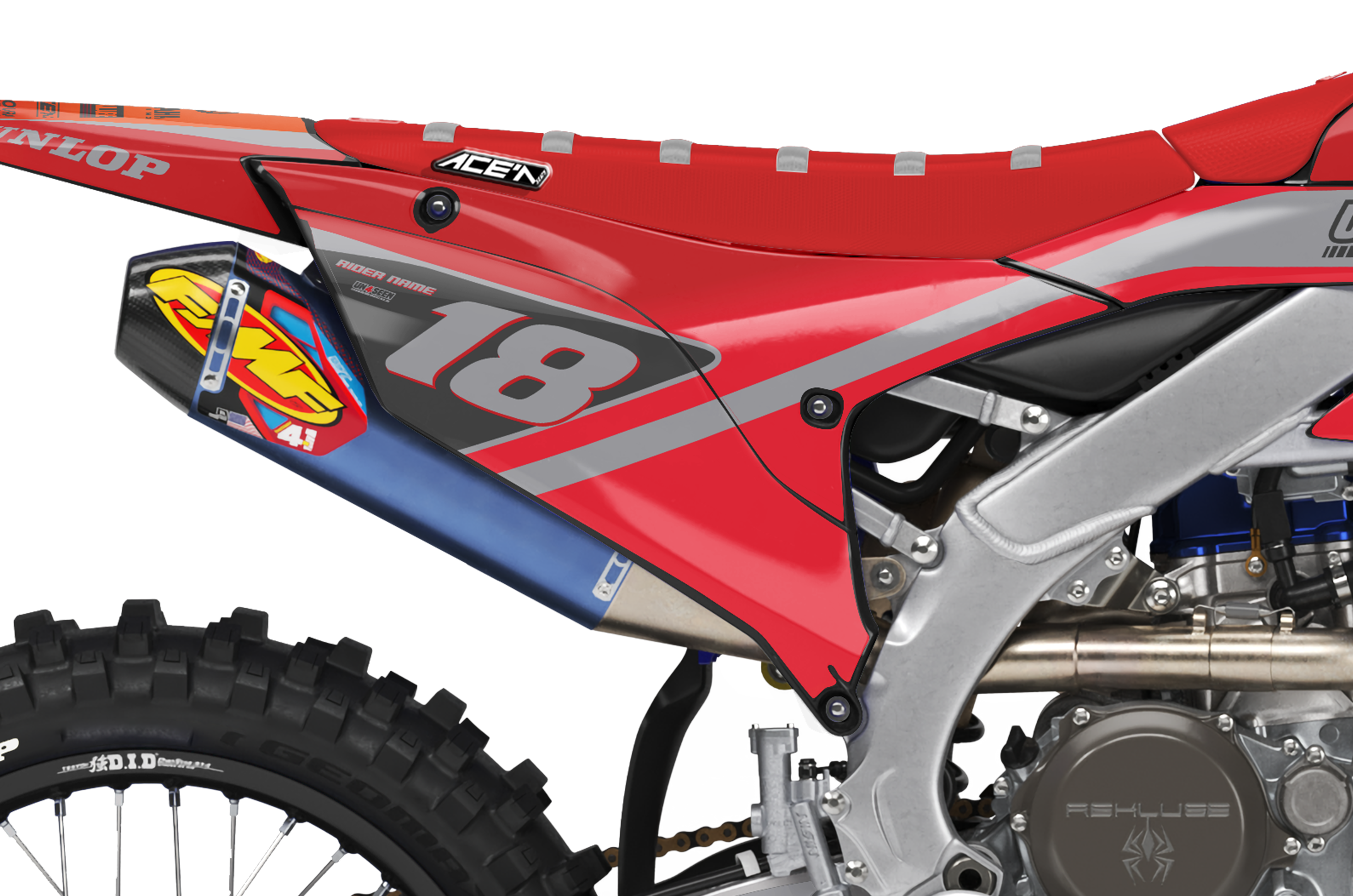Yamaha Graphics Kit - Racer Portyl Red