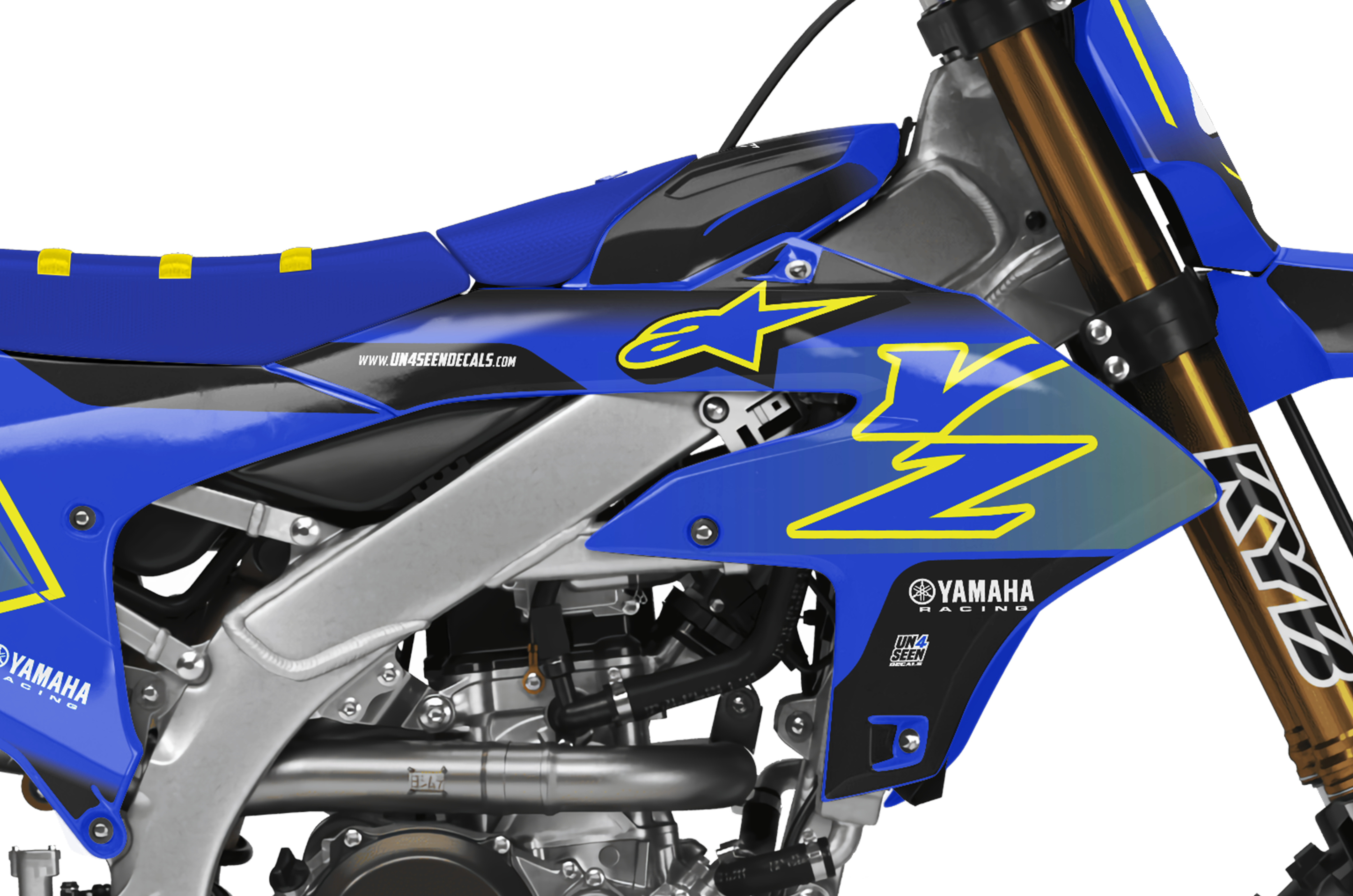 Yamaha Graphics Kit - Supertech Blue