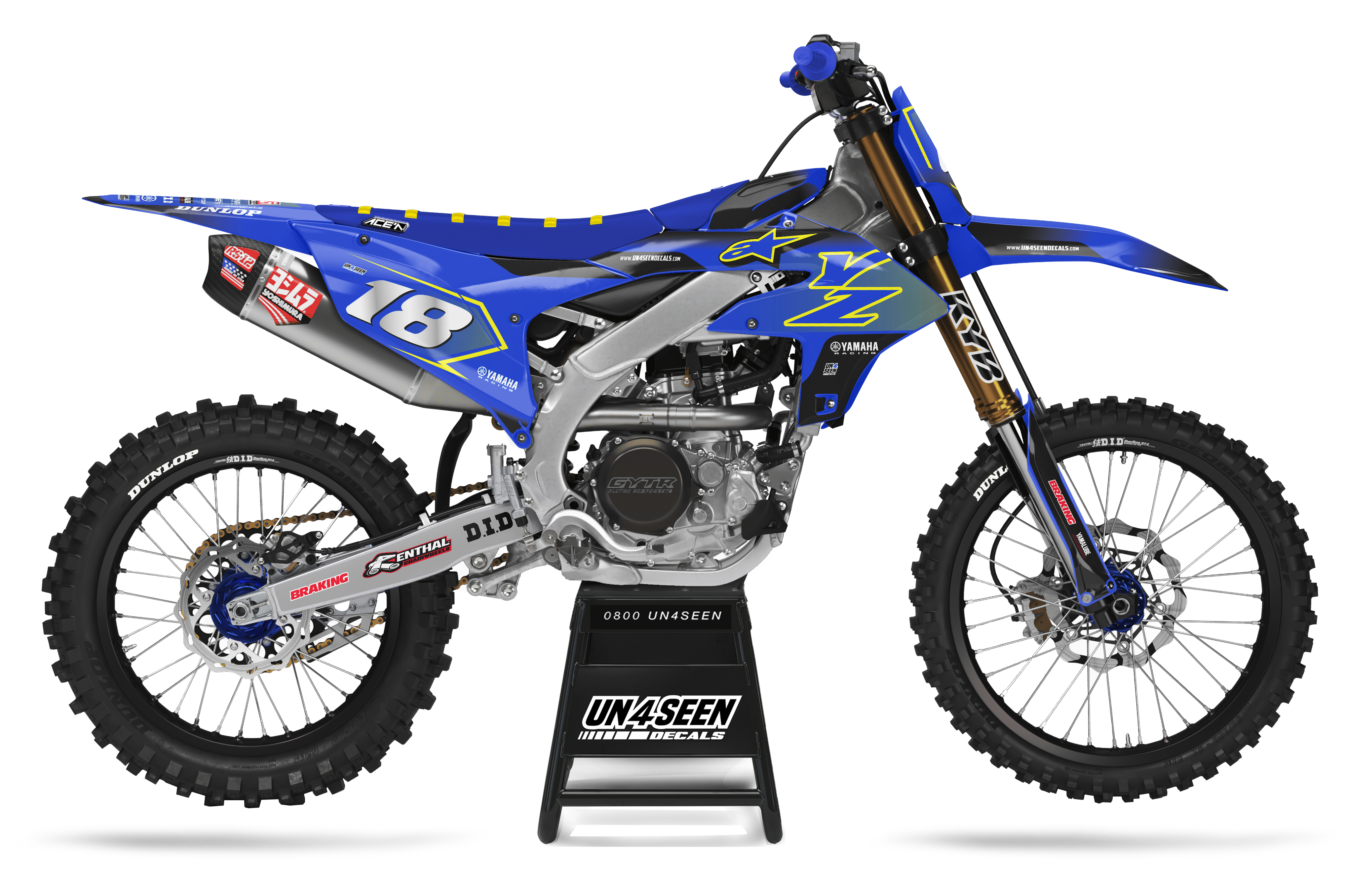 Yamaha Graphics Kit - Supertech Blue