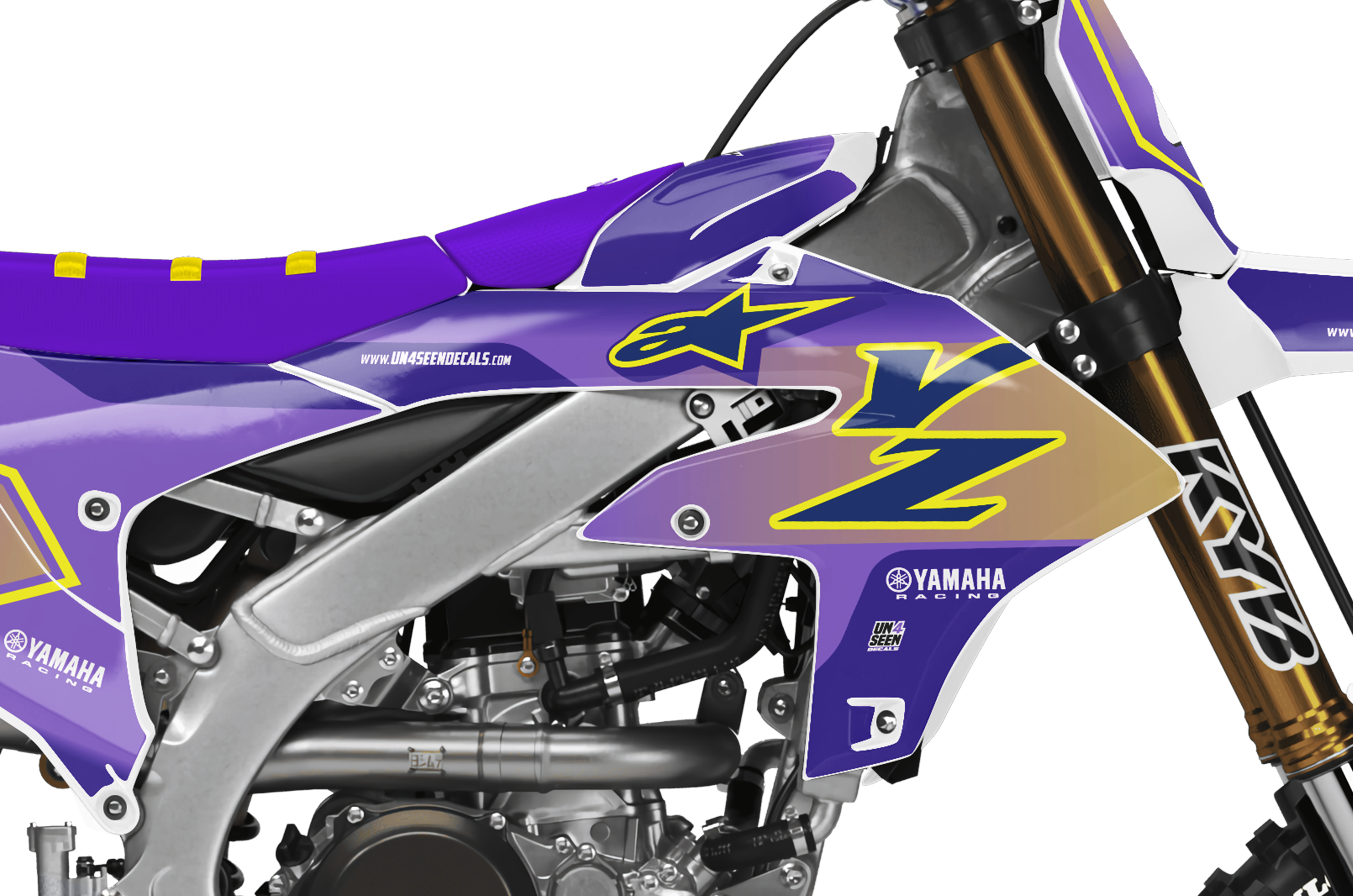 Yamaha Graphics Kit - Supertech Purple