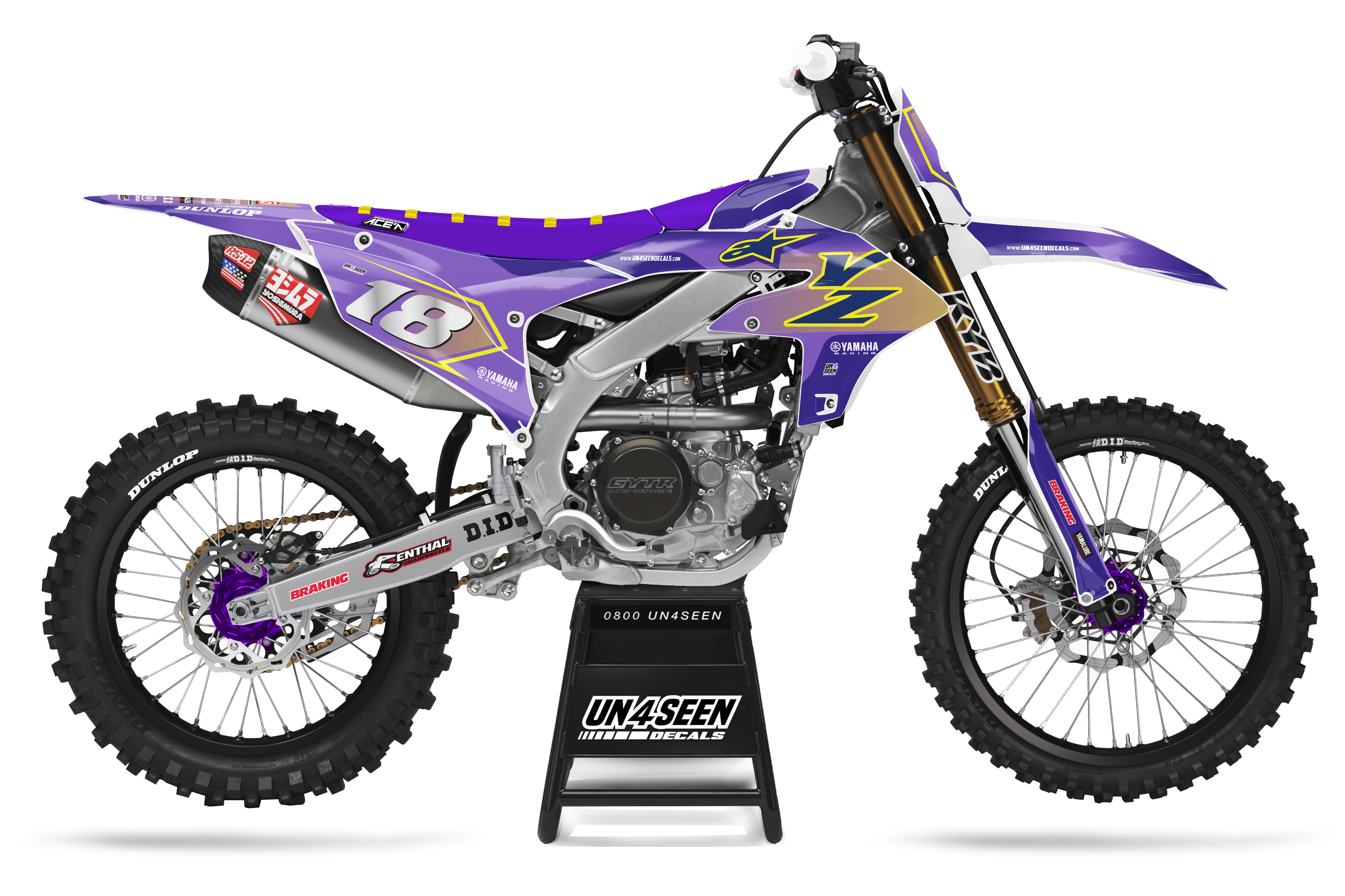 Yamaha Graphics Kit - Supertech Purple