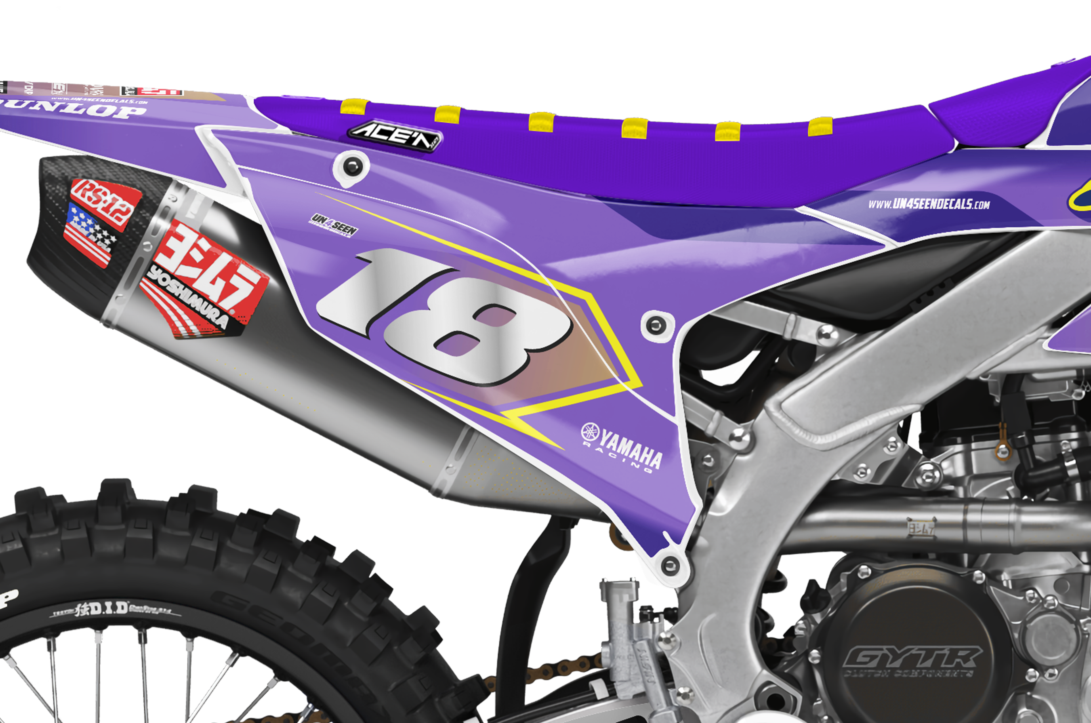 Yamaha Graphics Kit - Supertech Purple