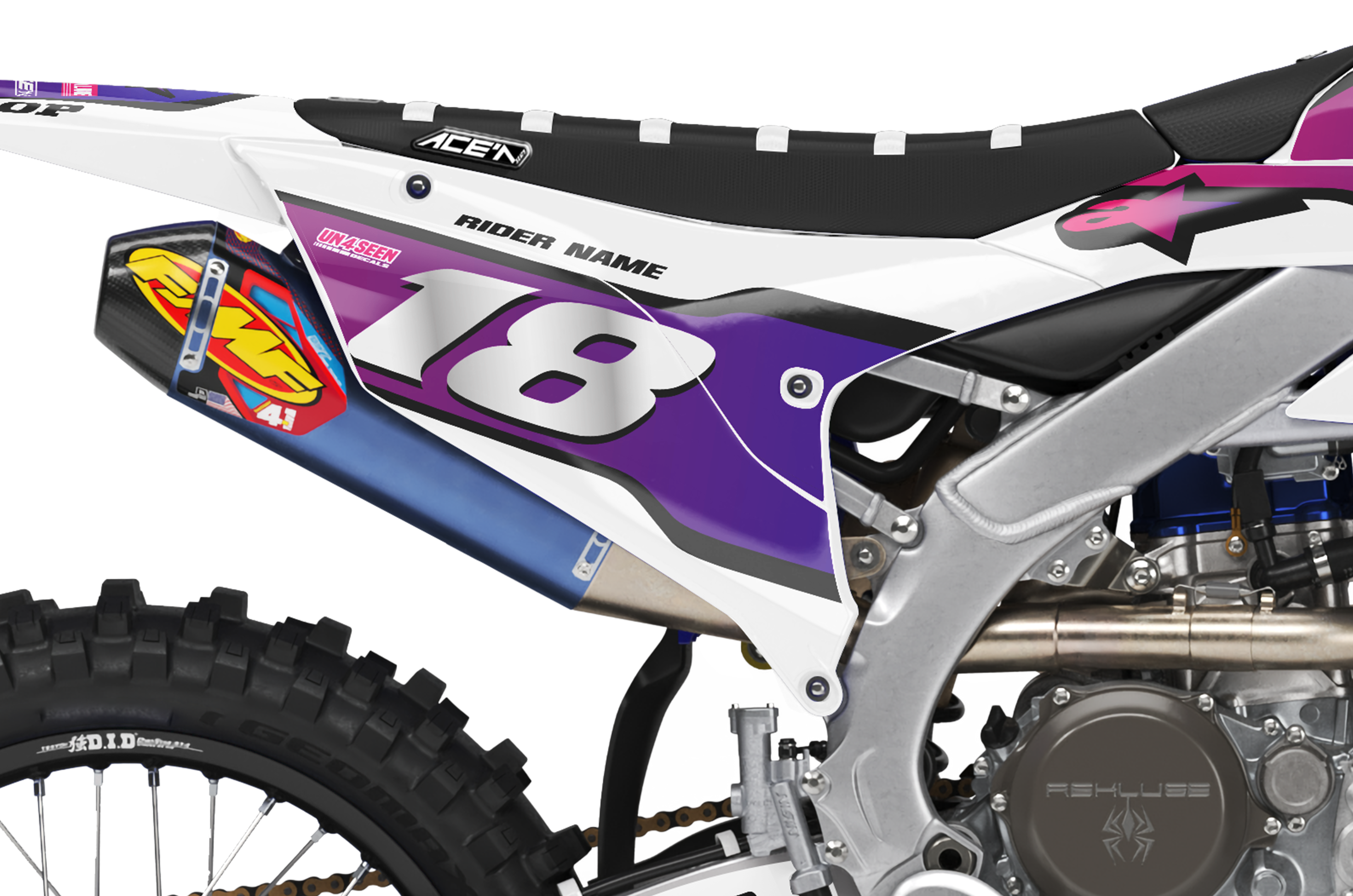 Yamaha Graphics Kit - Supertech Vista Pink