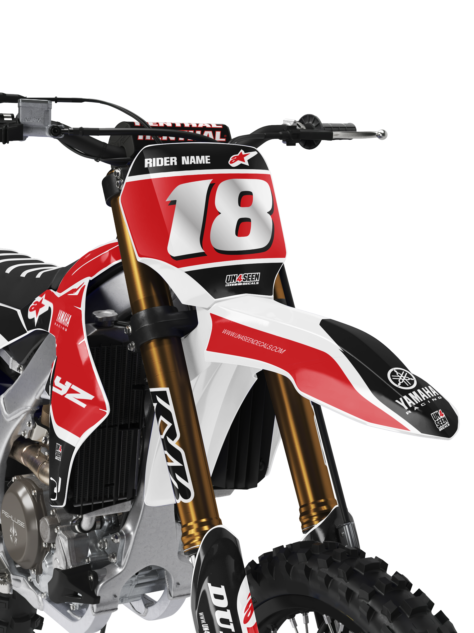 Yamaha Graphics Kit - Supertech Vista Red