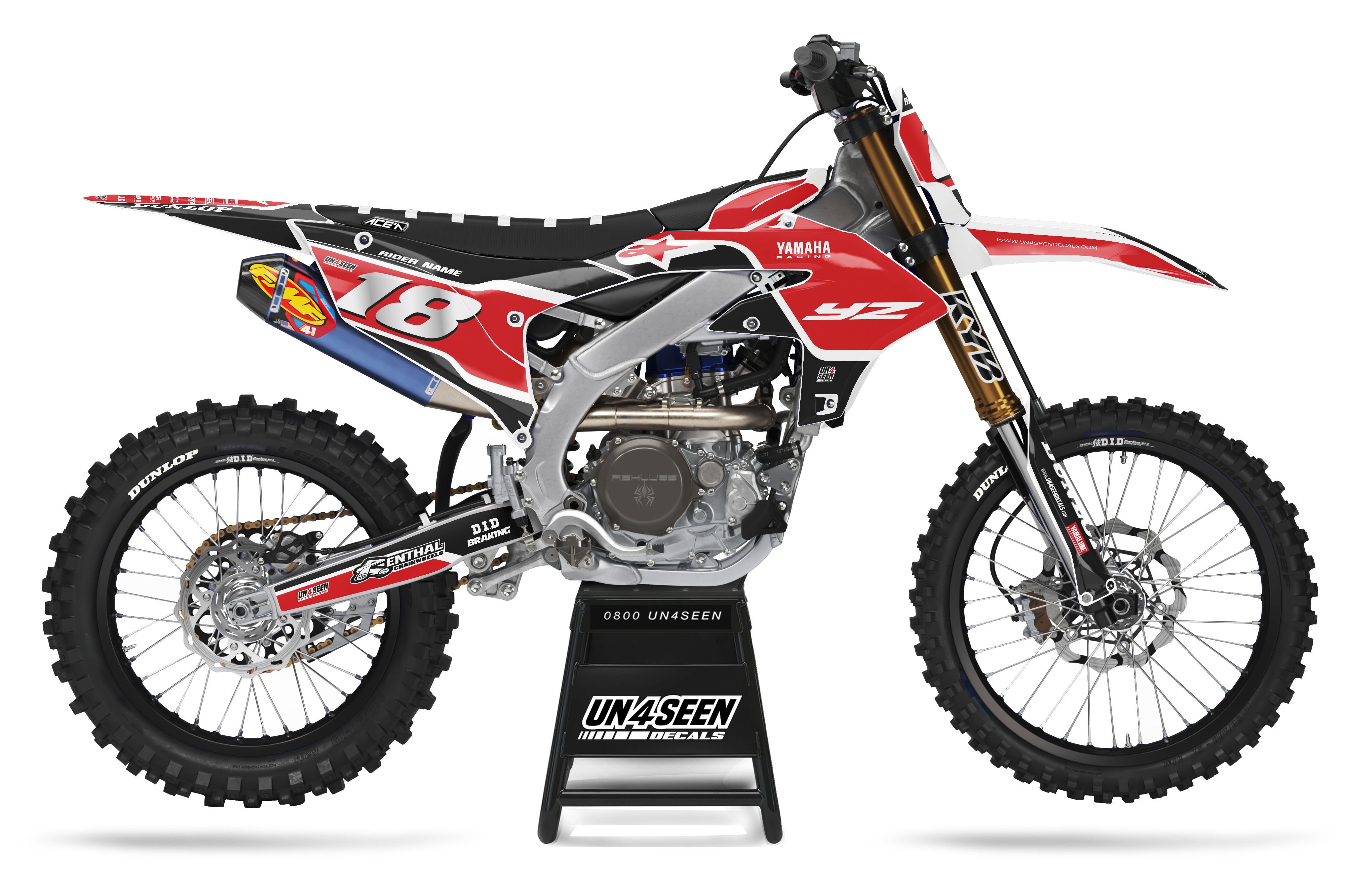 Yamaha Graphics Kit - Supertech Vista Red