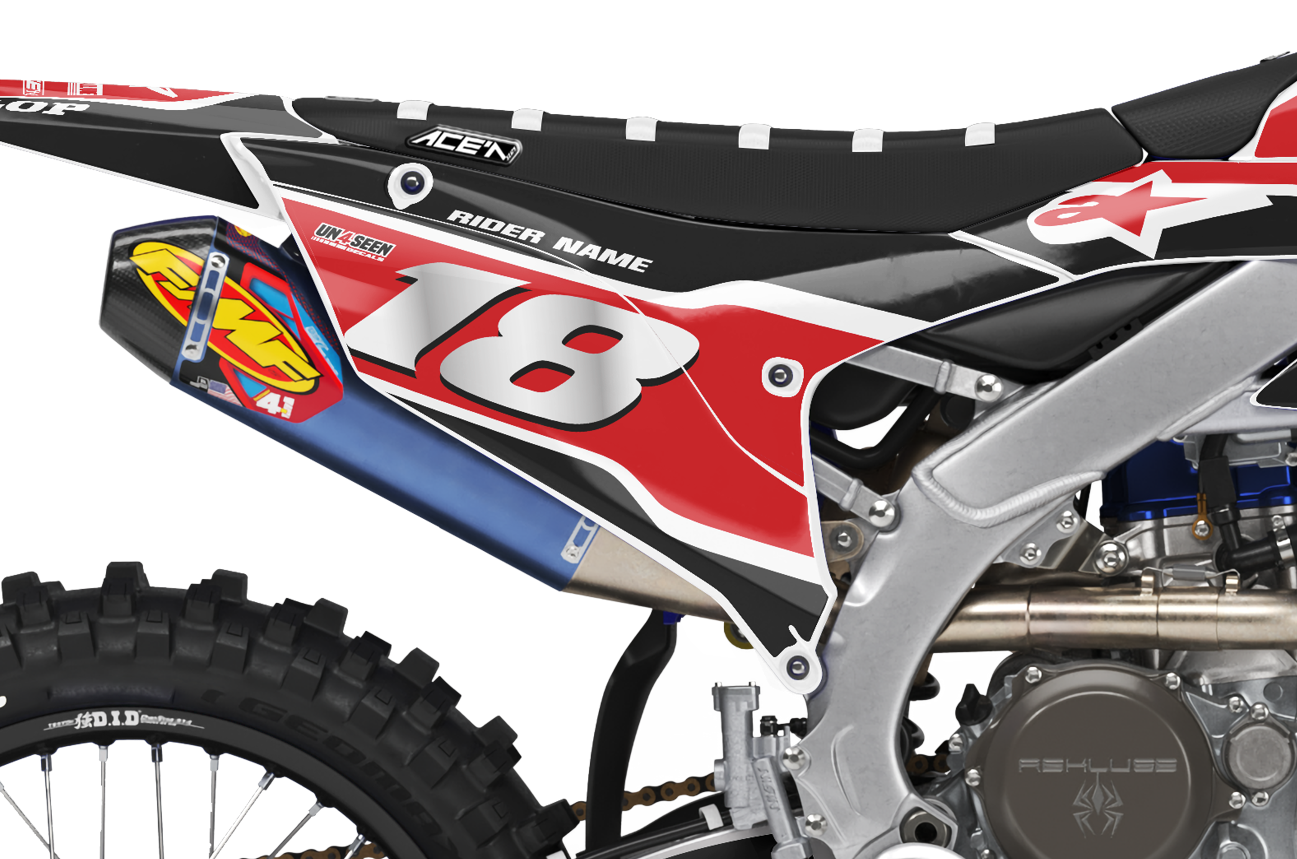 Yamaha Graphics Kit - Supertech Vista Red