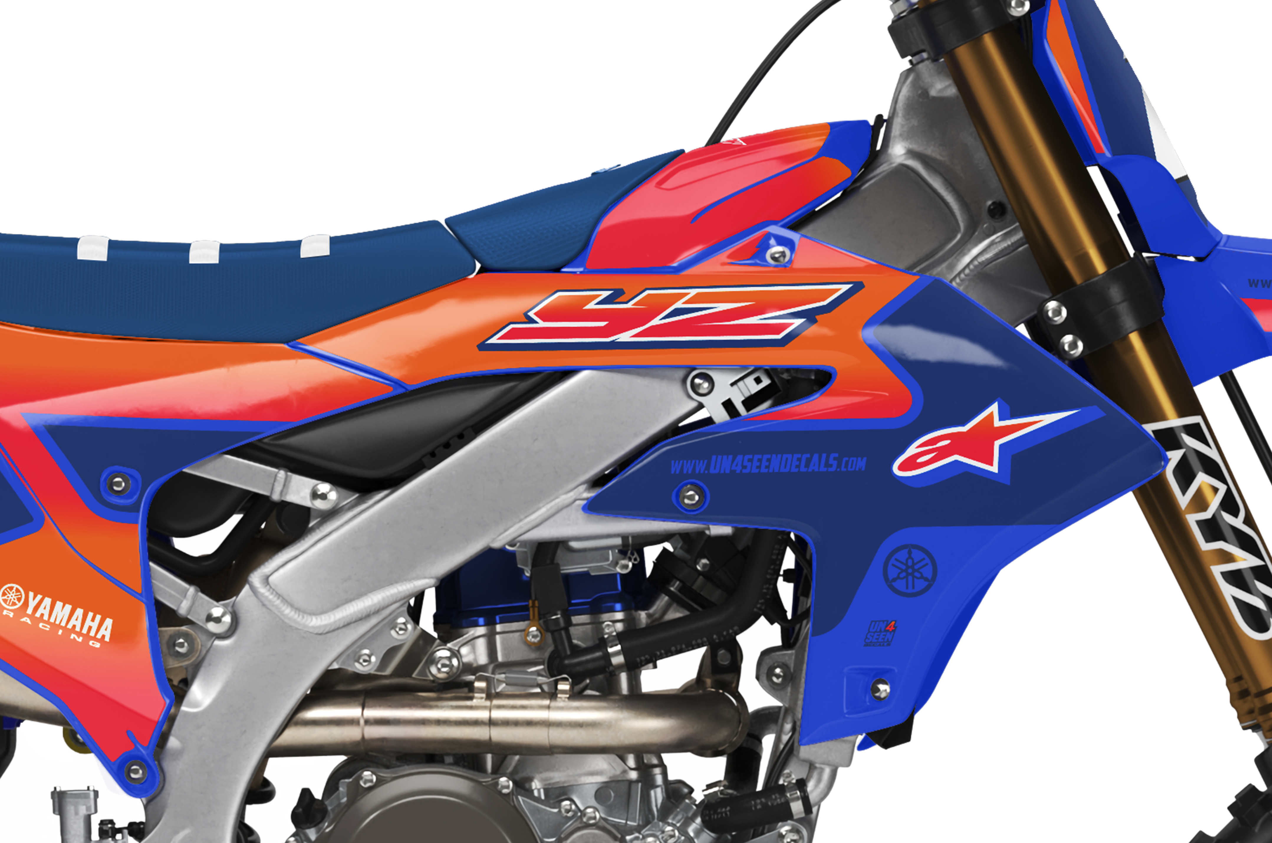 Yamaha Graphics Kit - Supertech YolVista Orange