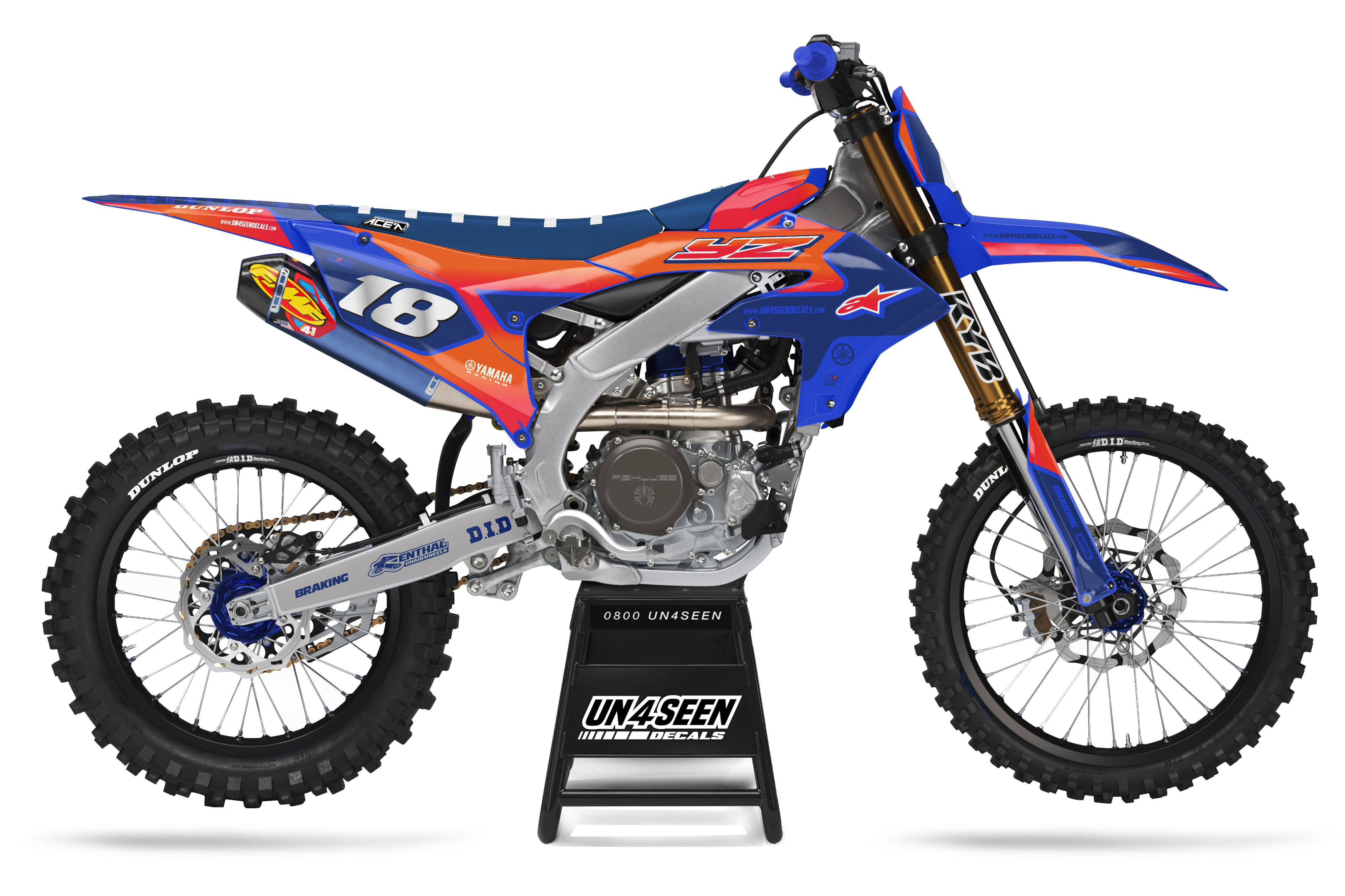 Yamaha Graphics Kit - Supertech YolVista Orange