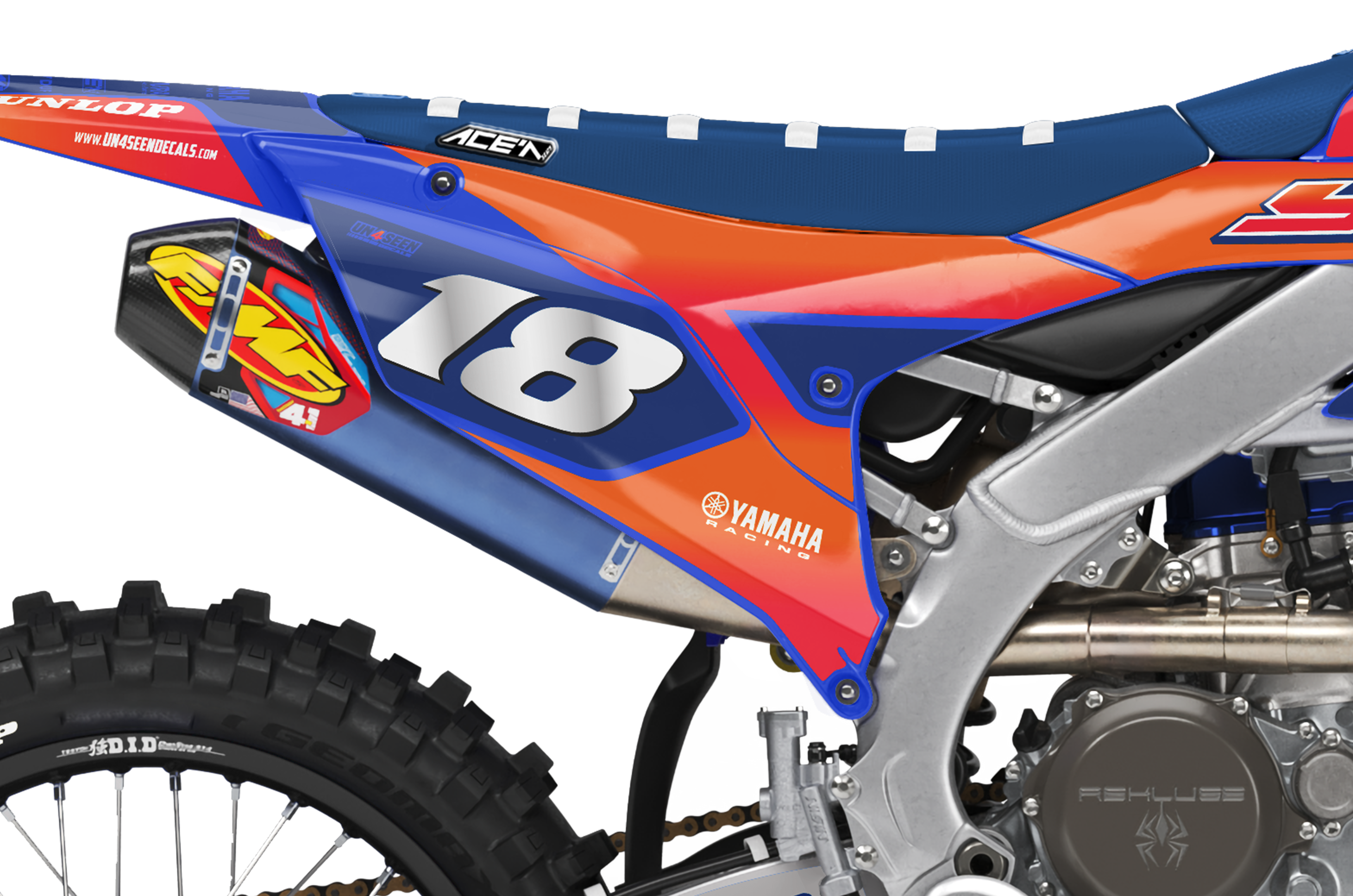 Yamaha Graphics Kit - Supertech YolVista Orange