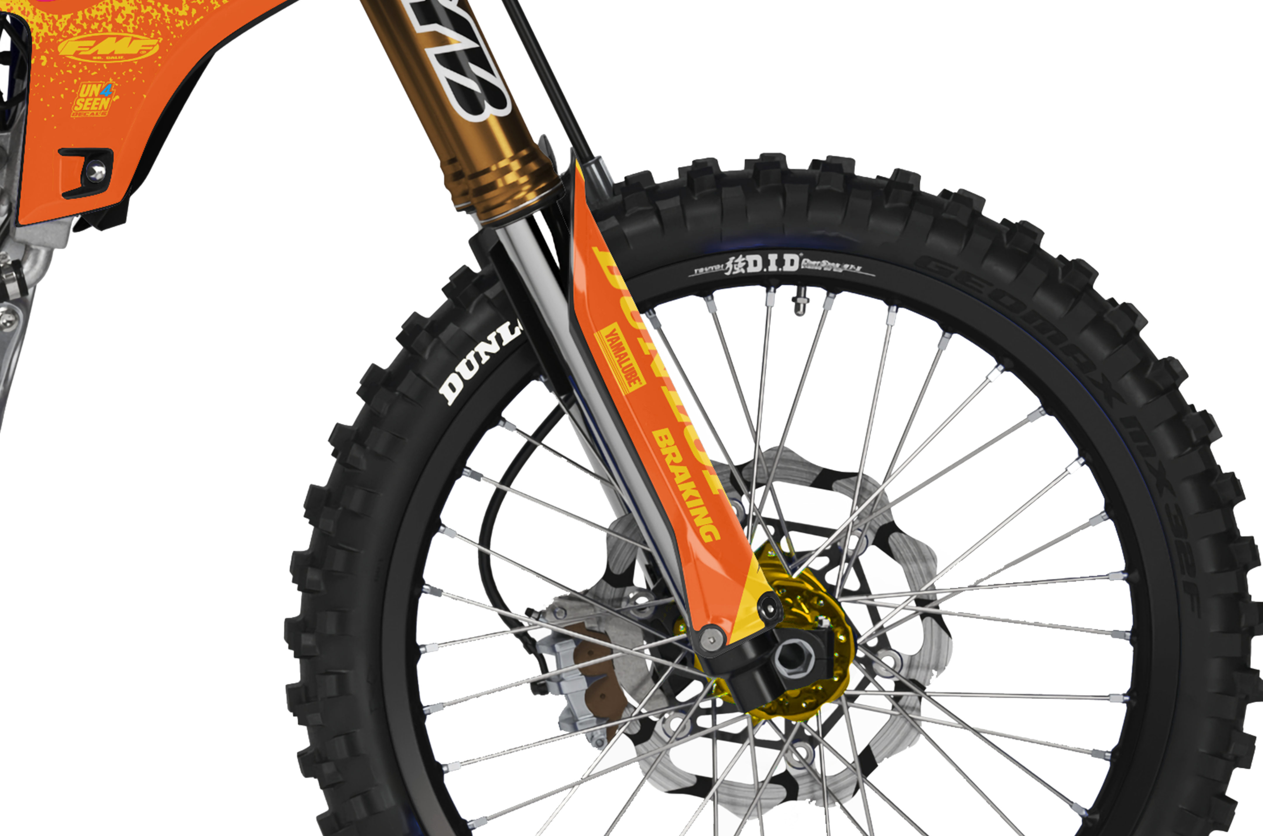 Yamaha Graphics Kit - Techstar Nomur Orange Pink