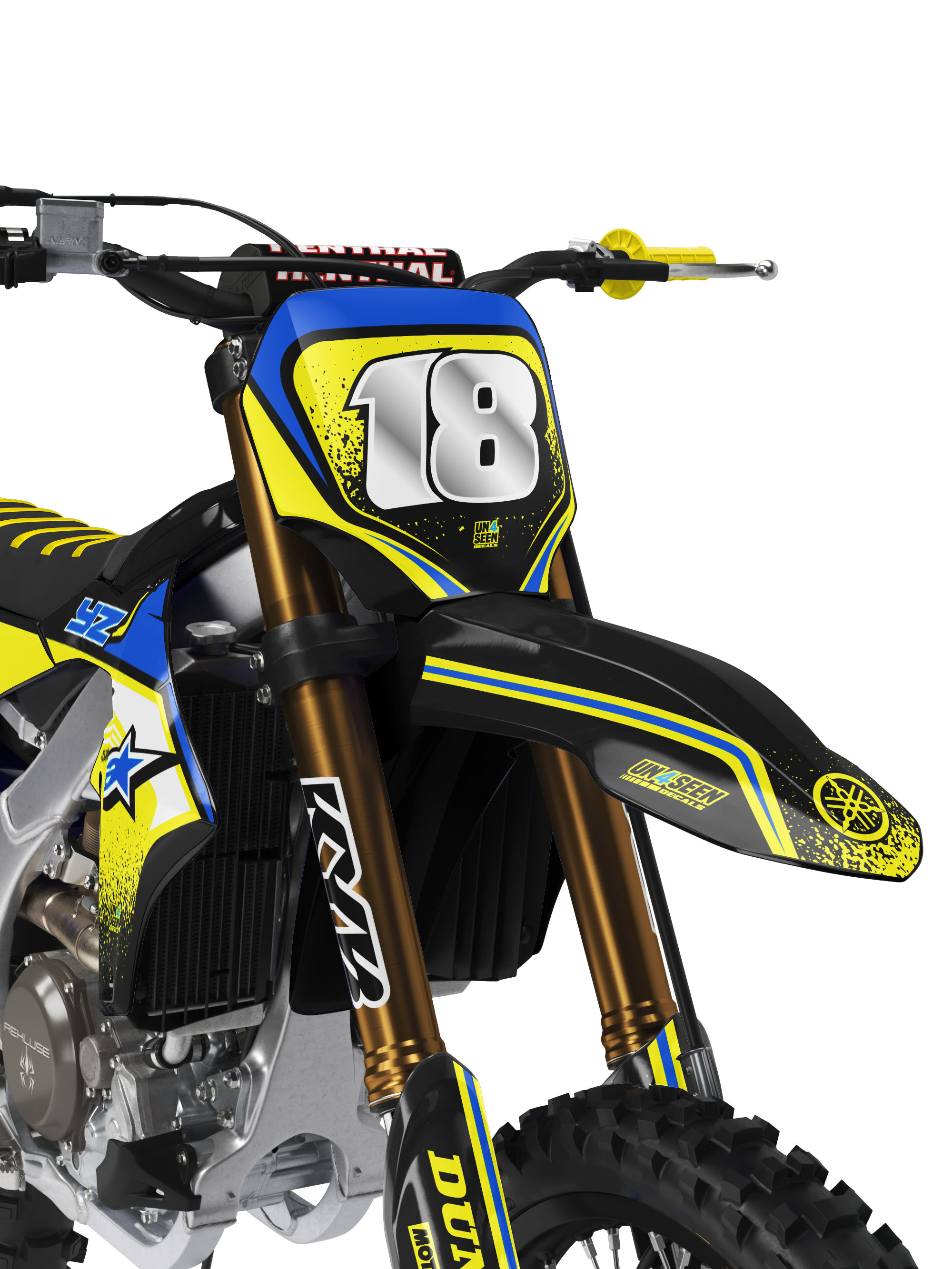 Yamaha Graphics Kit - Techstar Nomur Yellow