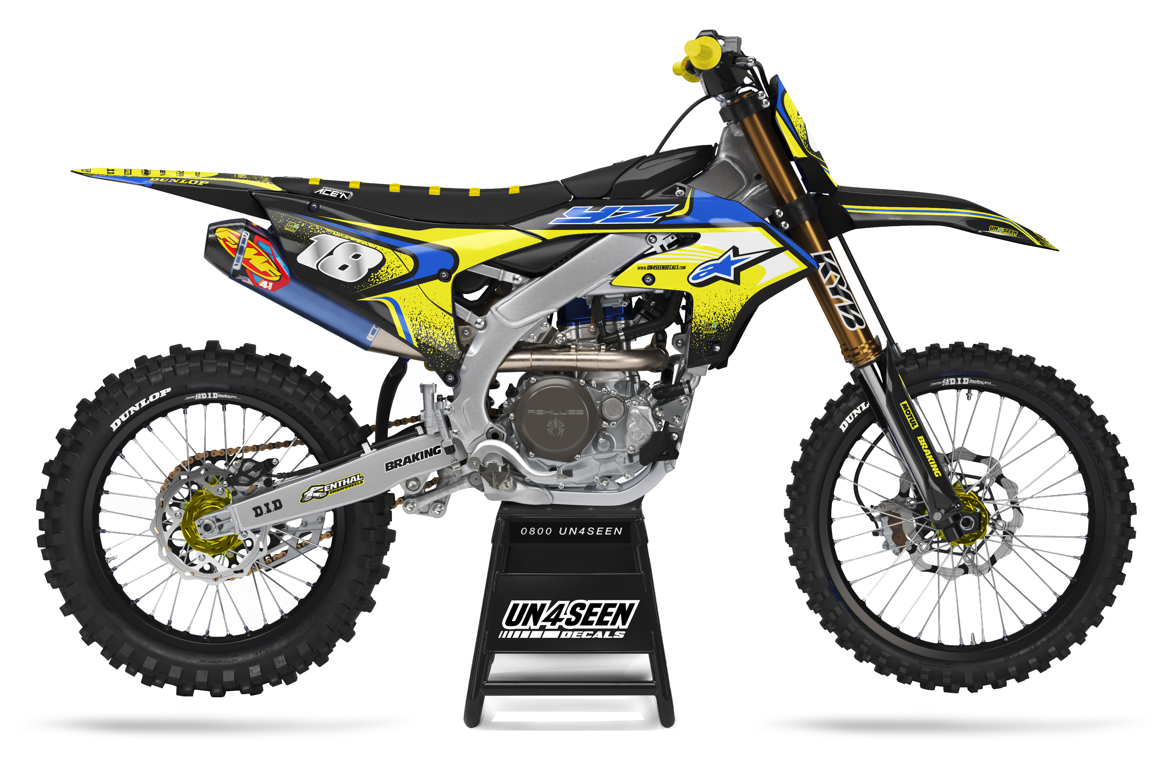 Yamaha Graphics Kit - Techstar Nomur Yellow