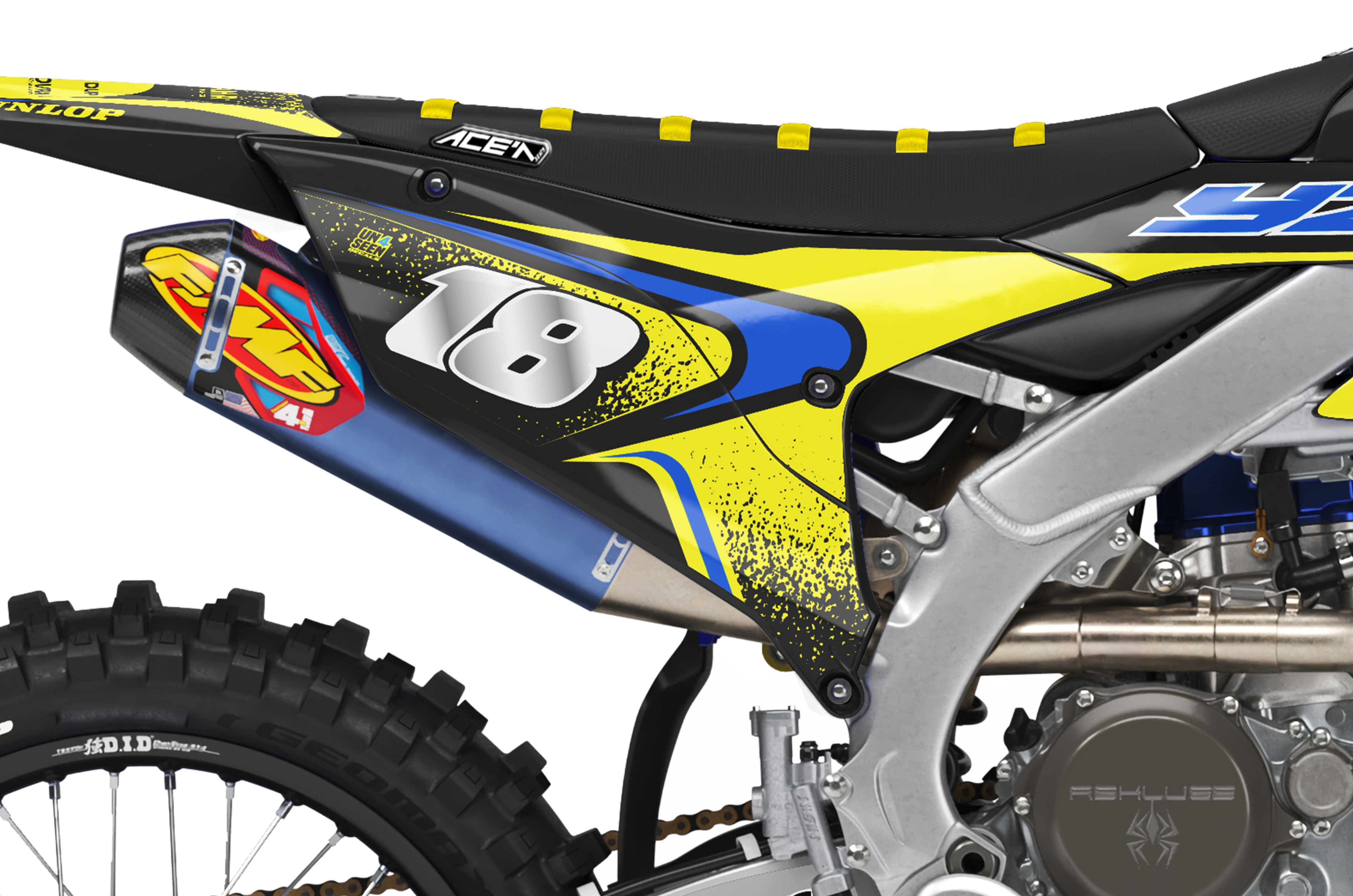 Yamaha Graphics Kit - Techstar Nomur Yellow