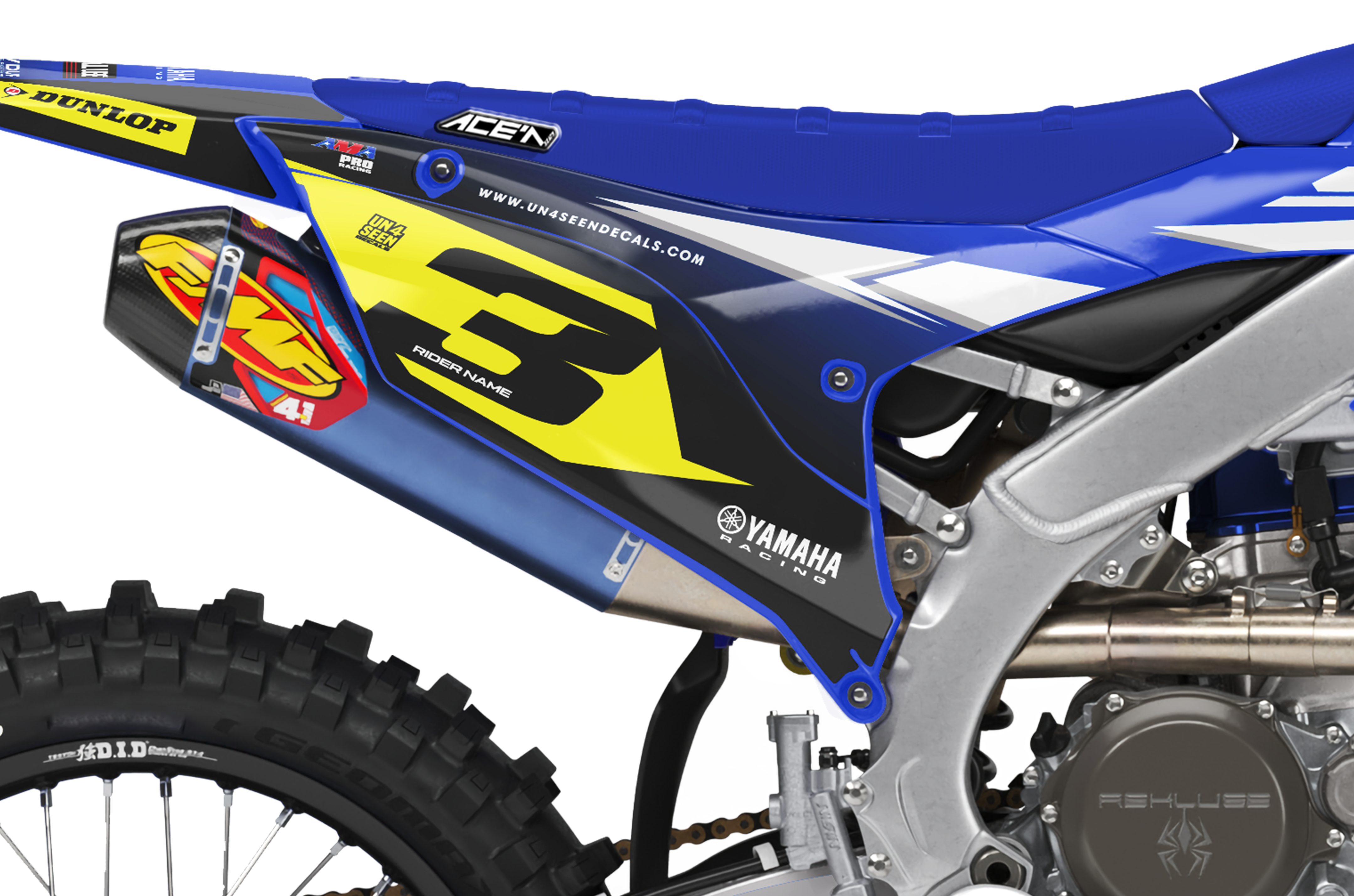 Yamaha Graphics Kit - Blu Cru Echo