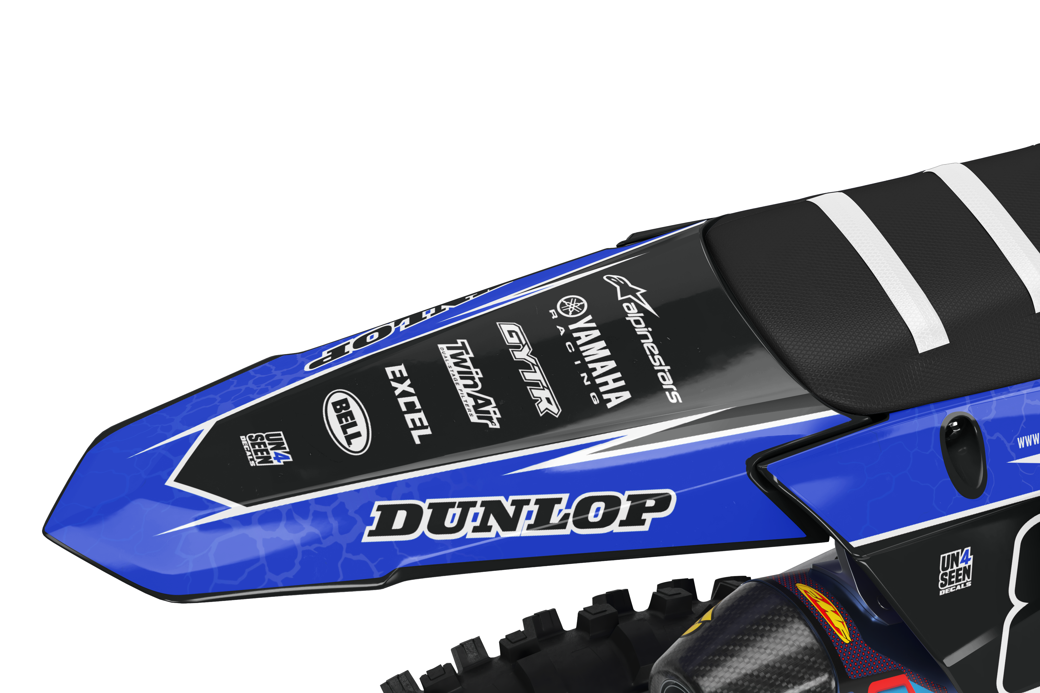 Yamaha Graphics Kit - Cracked Blue