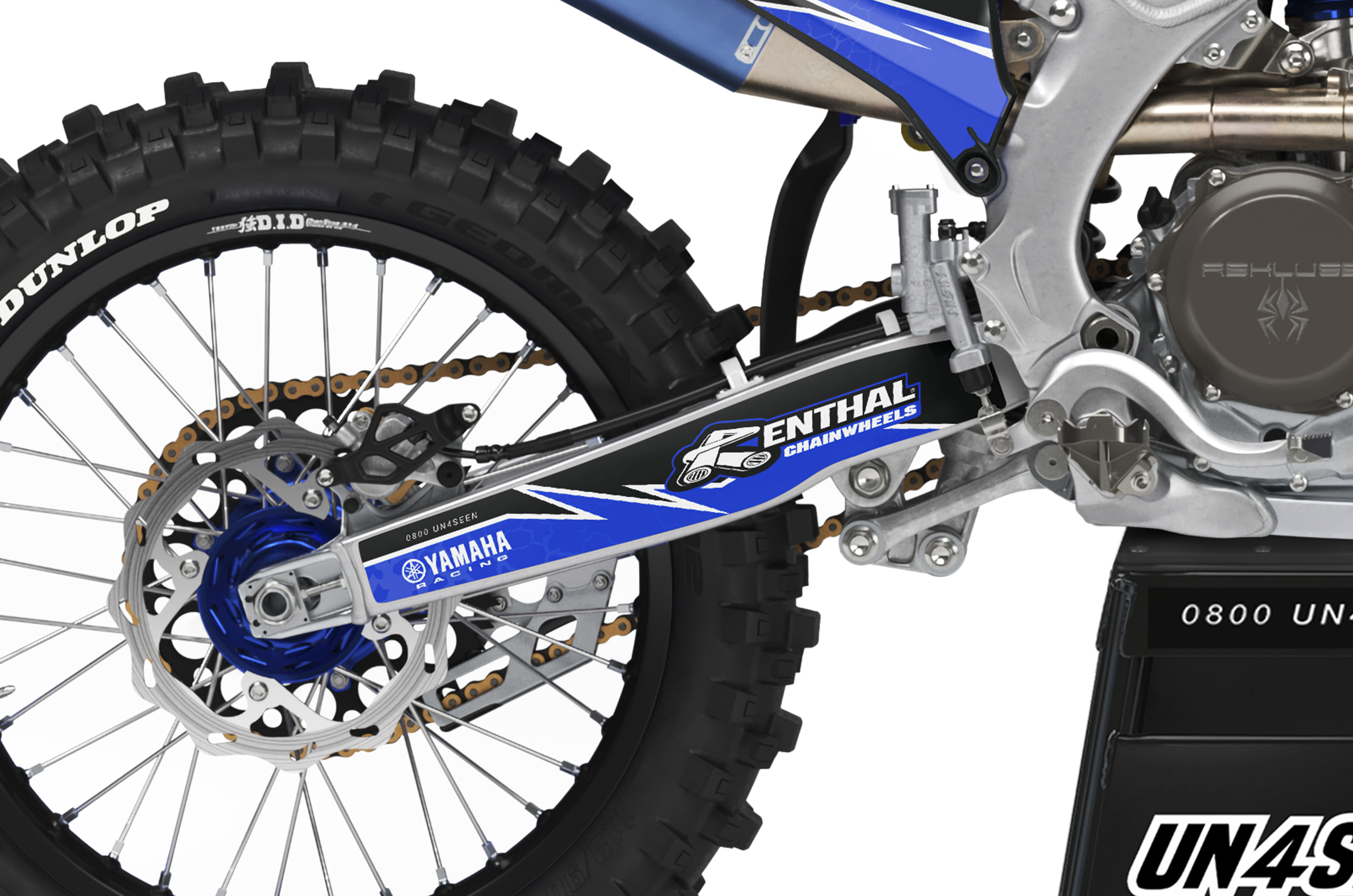 Yamaha Graphics Kit - Cracked Blue