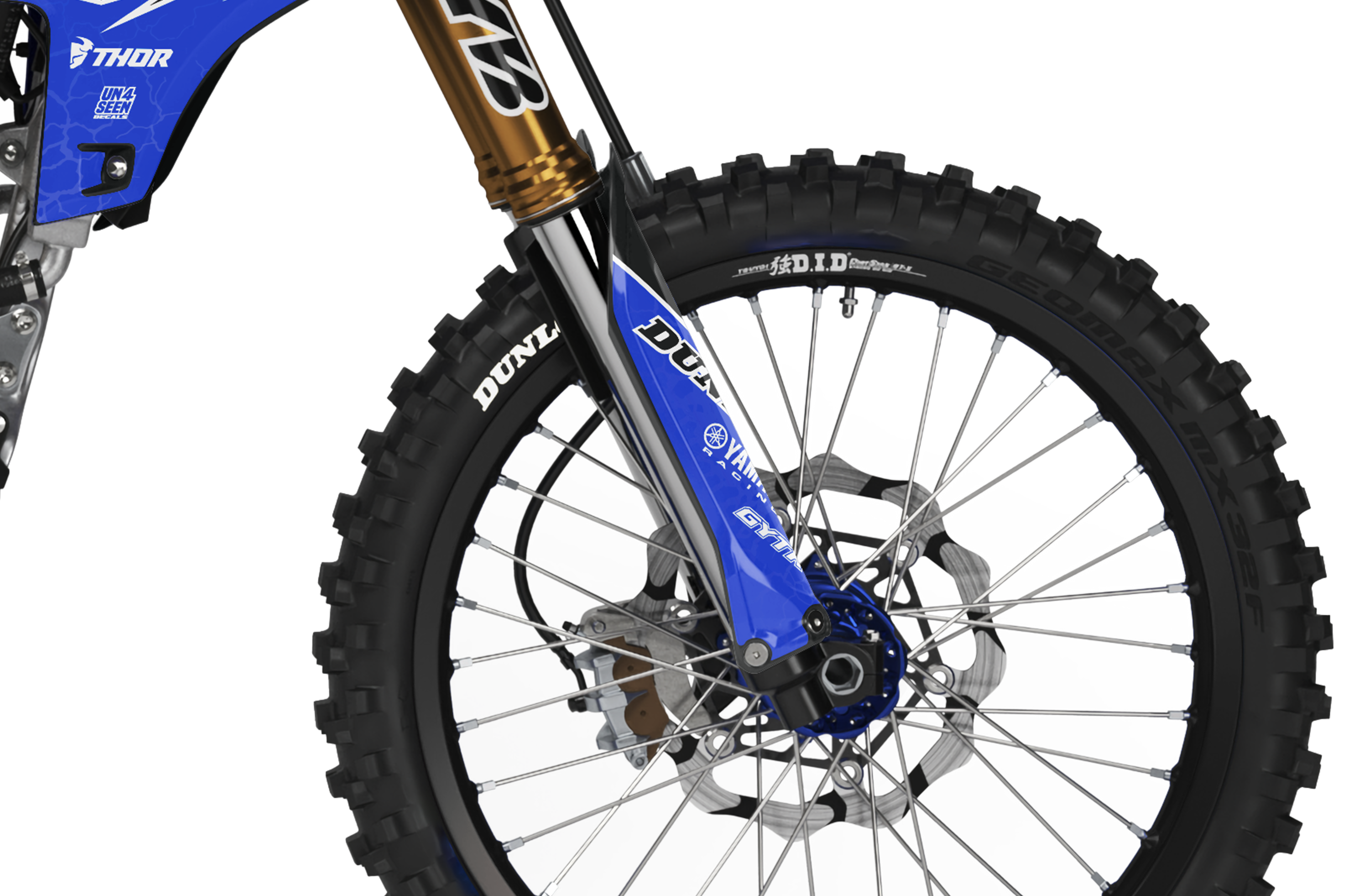 Yamaha Graphics Kit - Cracked Blue