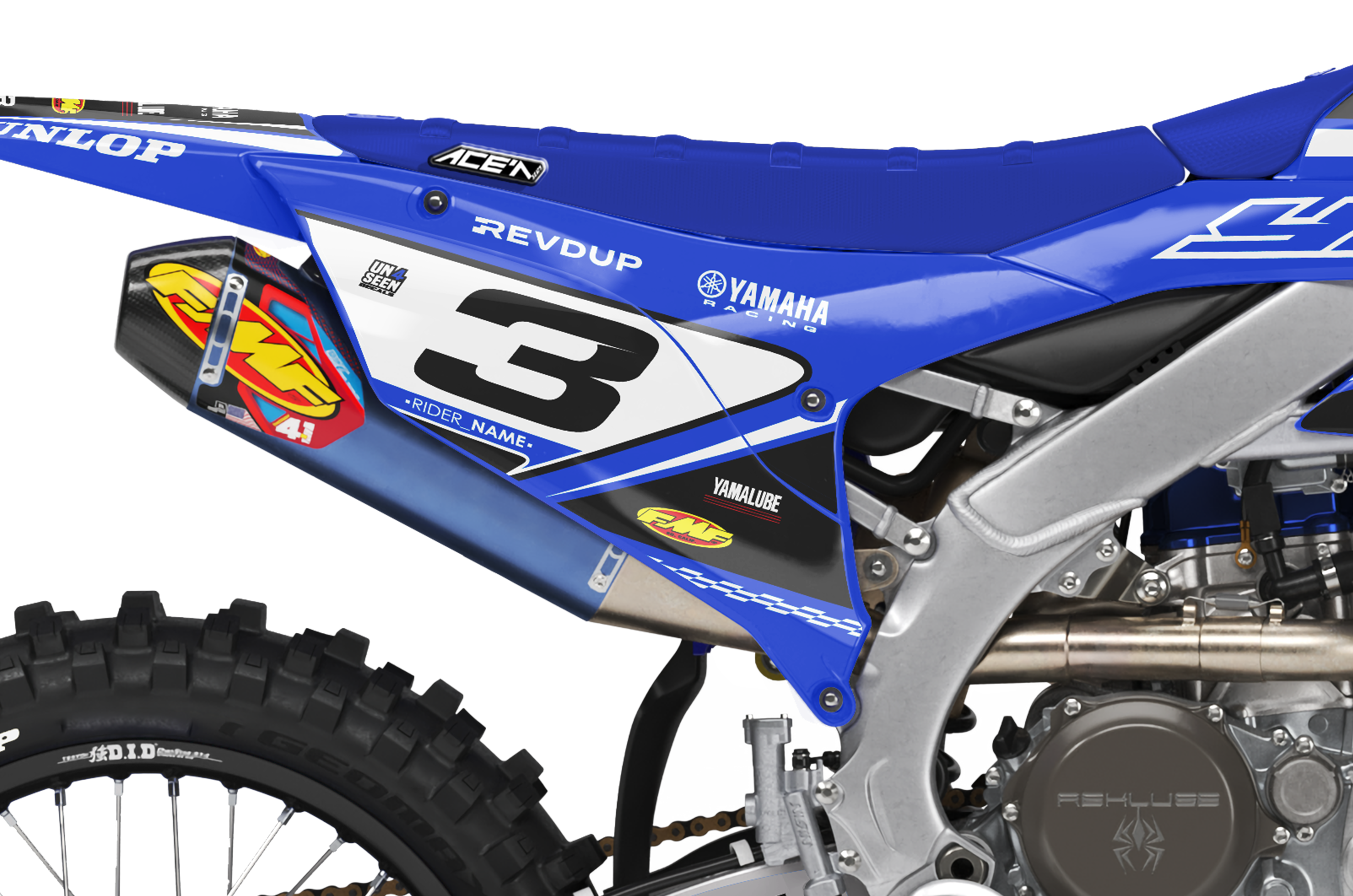 Yamaha Graphics Kit - Blu Cru One