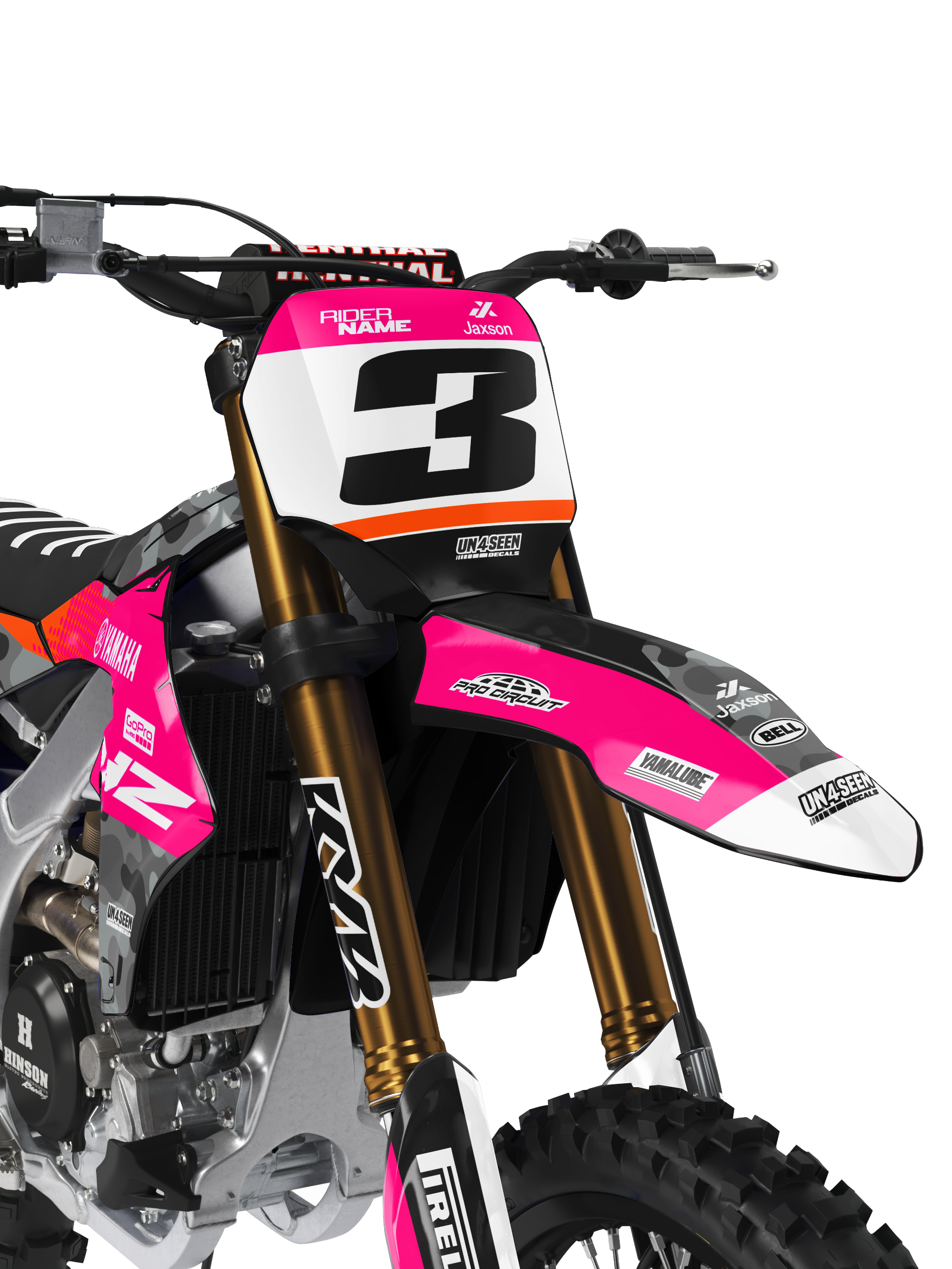 Yamaha Graphics Kit - Camo D Pink